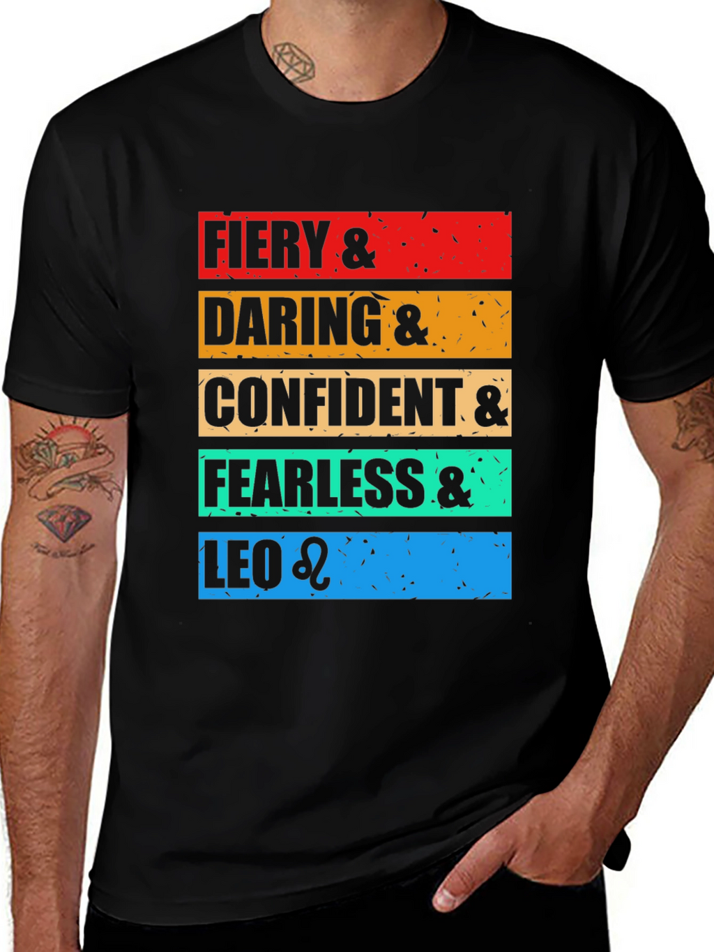 Camiseta Leo: Fiera Audaz Segura e Intrépida