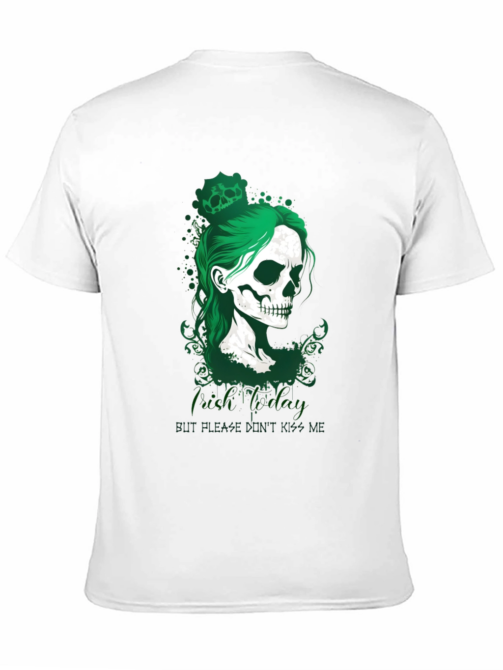Camiseta Negra Calavera Día de San Patricio