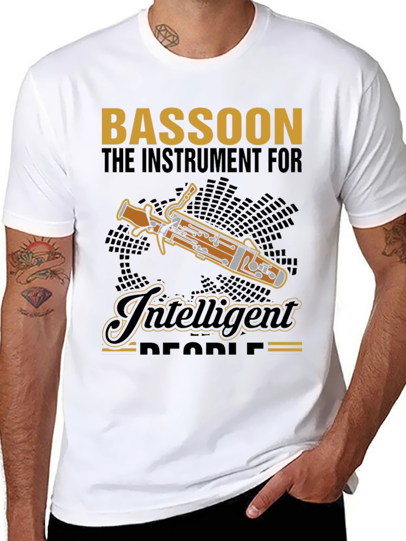 Camiseta Bassoon Instrumento para Gente Inteligente