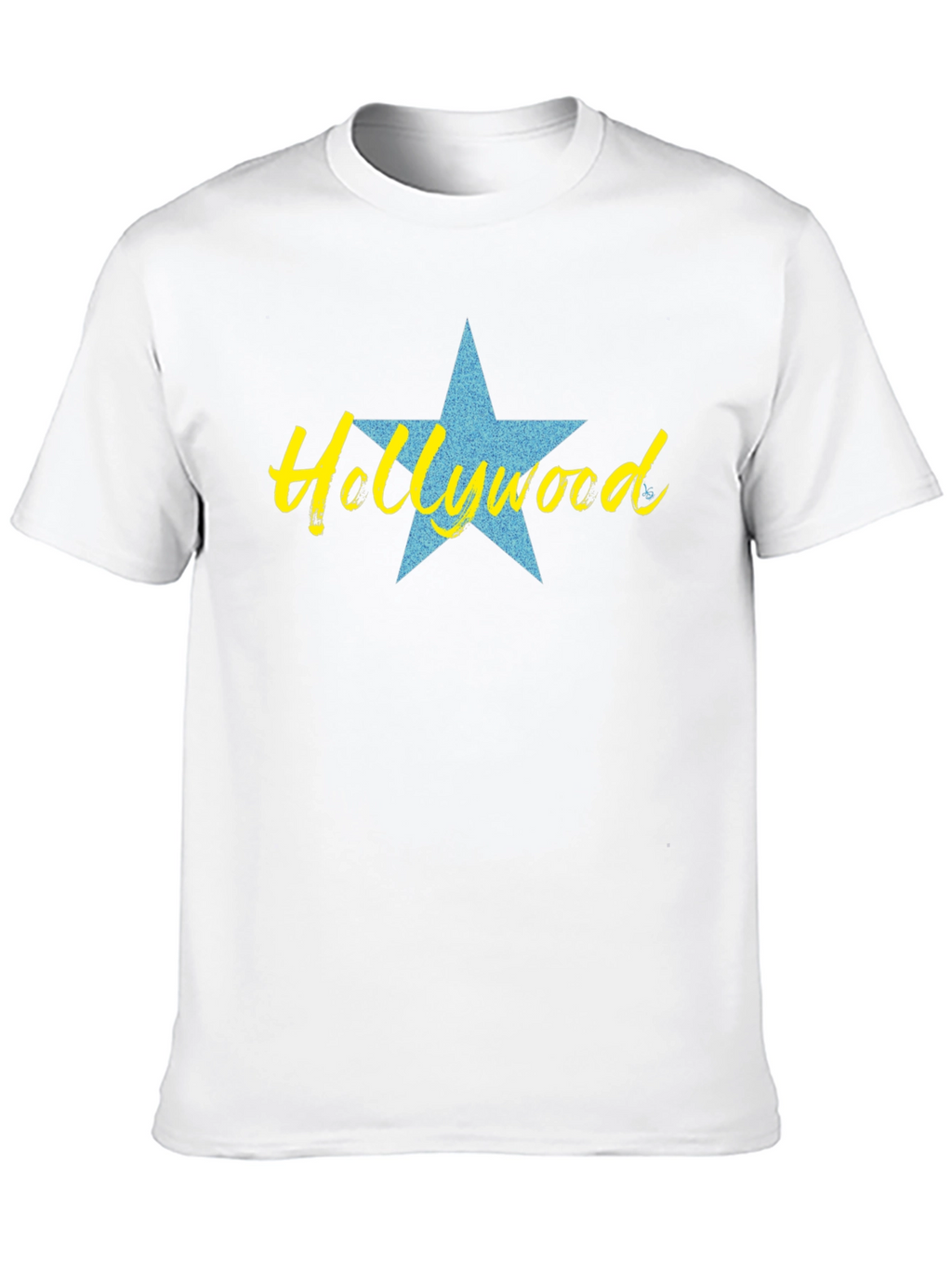 Camiseta Negra con Diseño de Hollywood