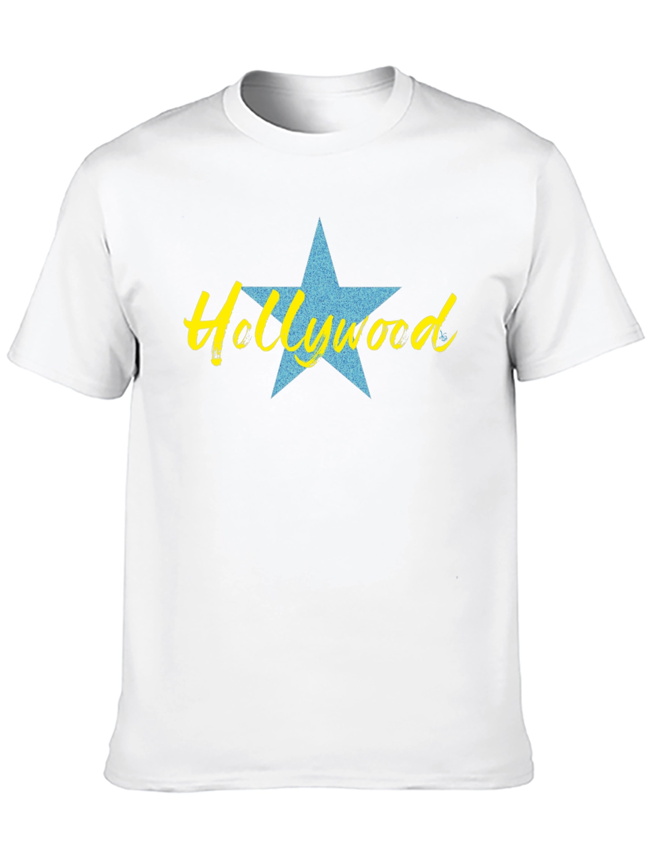 Camiseta Negra con Diseño de Hollywood