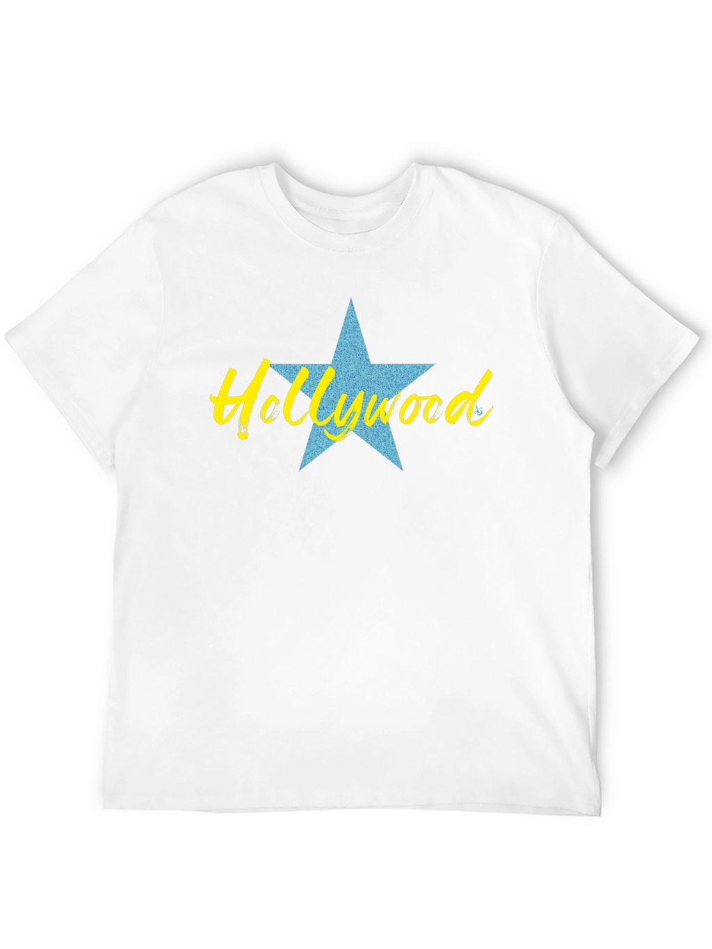 Camiseta Negra con Diseño de Hollywood