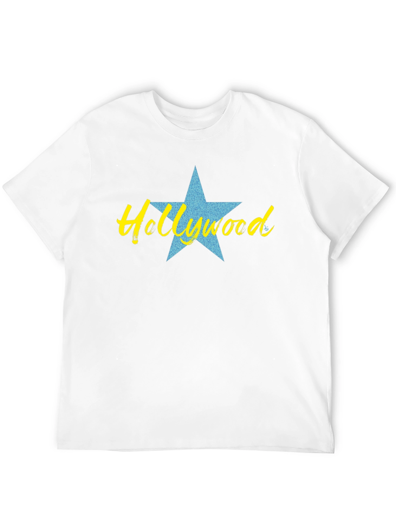 Camiseta Negra con Diseño de Hollywood