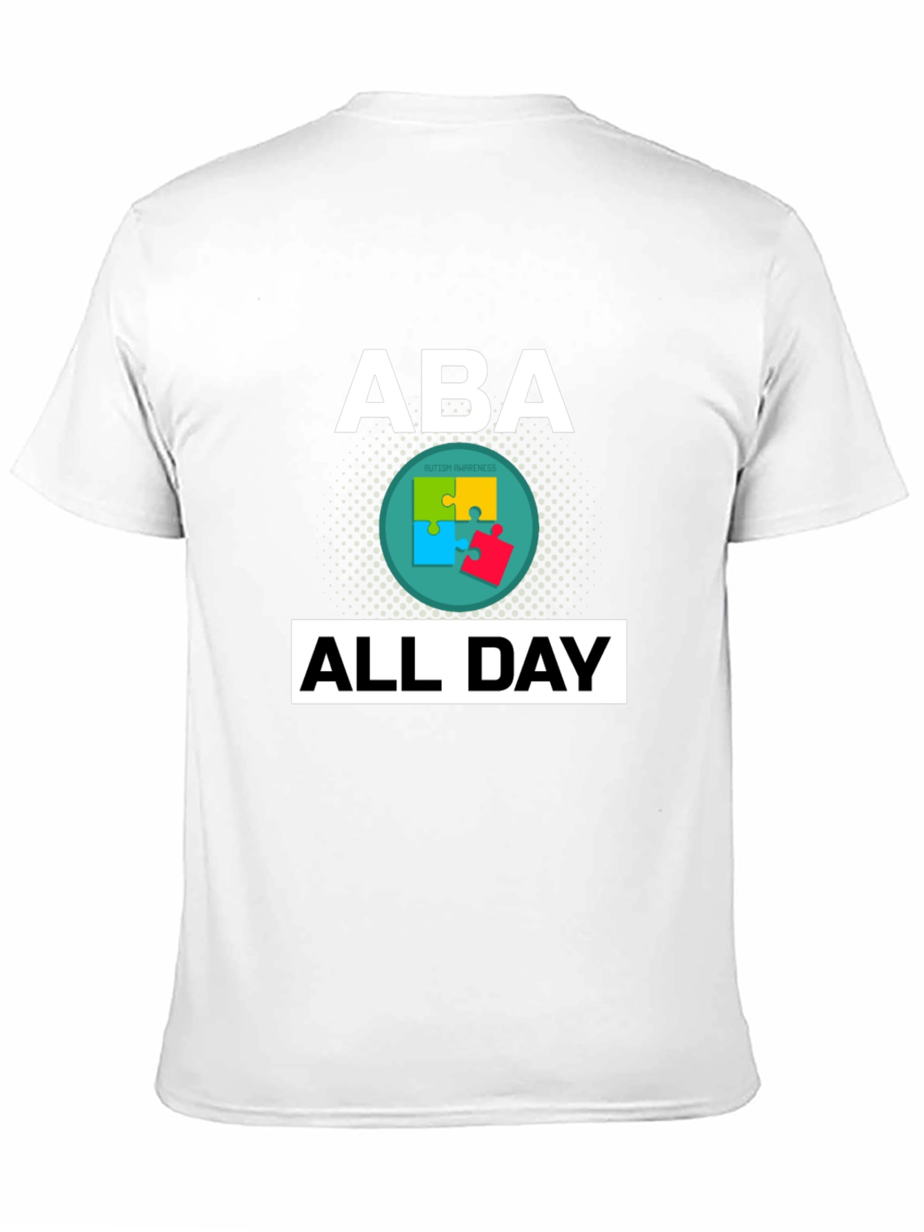 Camiseta ABA All Day Con Diseño de Concienciación sobre Autismo