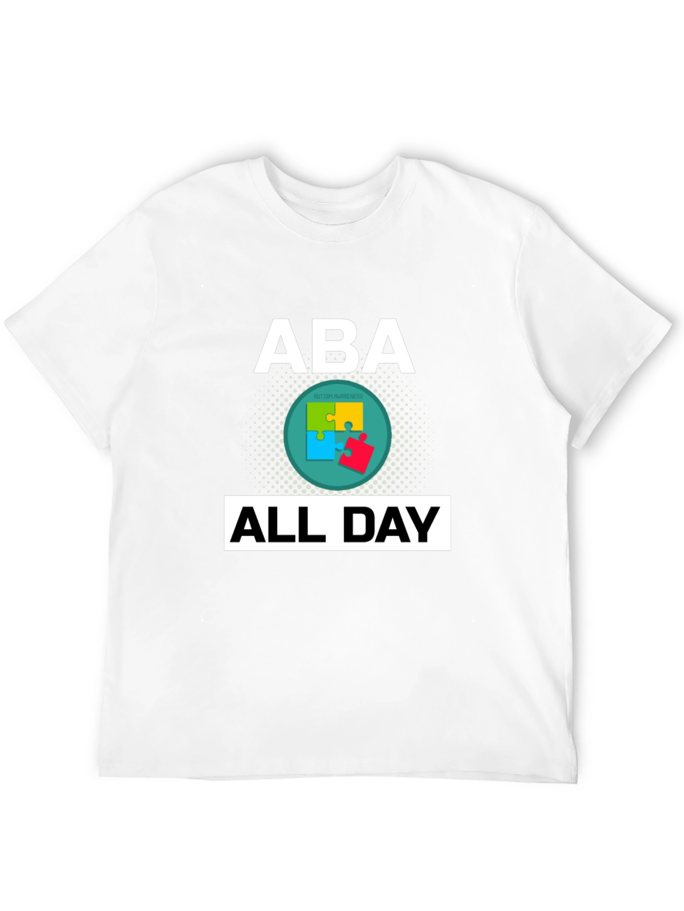Camiseta ABA All Day Con Diseño de Concienciación sobre Autismo