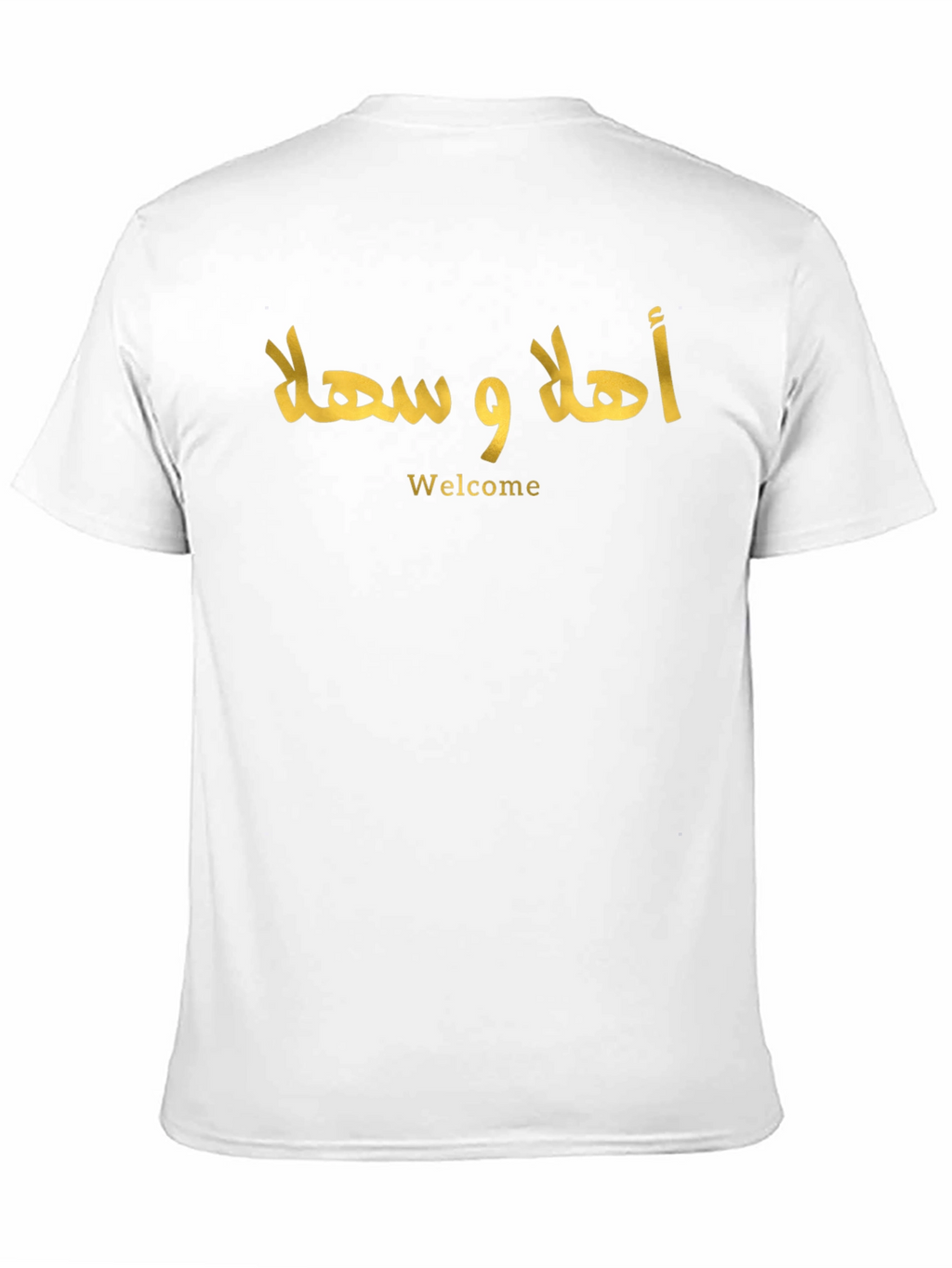 Camiseta Negra Árabe Welcome