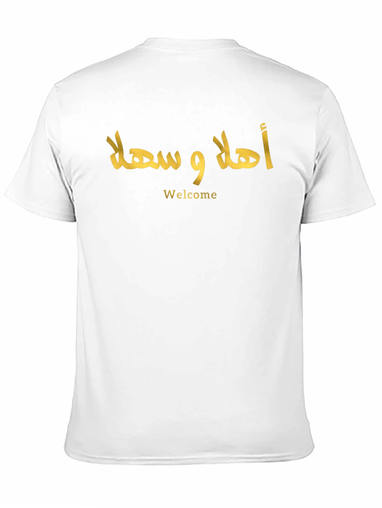 Camiseta Negra Árabe Welcome