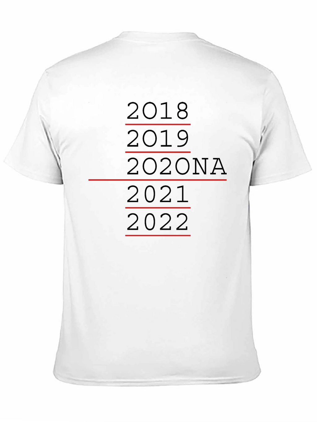 Camiseta Humorística Años Pandemia