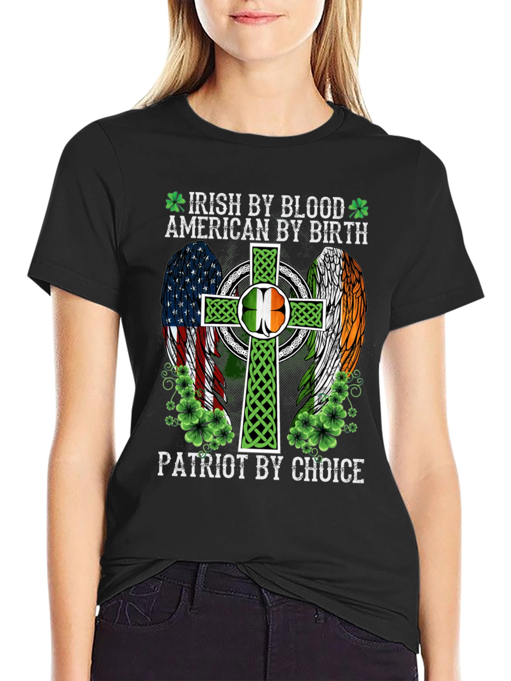 Camiseta Irlandesa Americana Patriota
