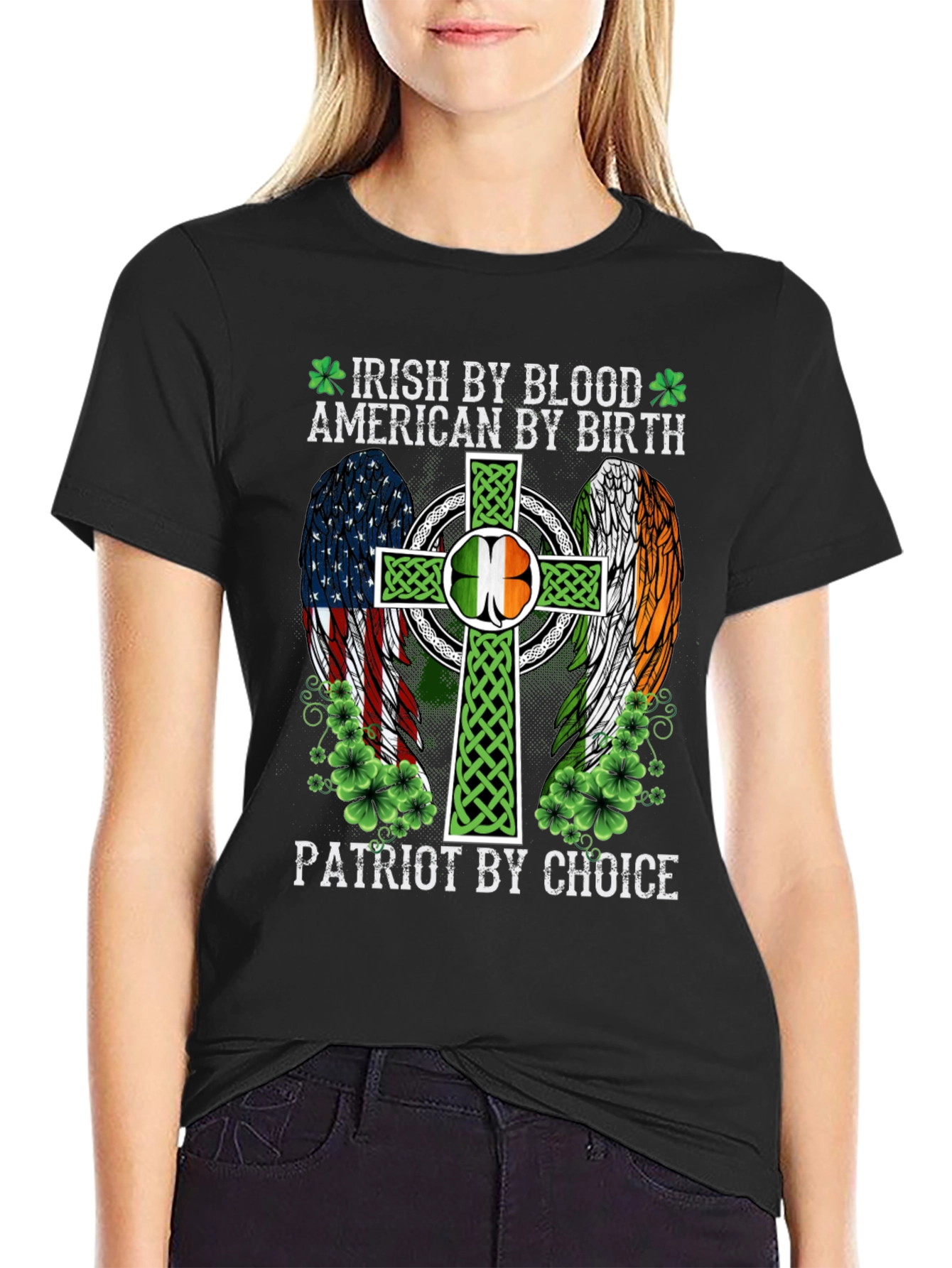 Camiseta Irlandesa Americana Patriota