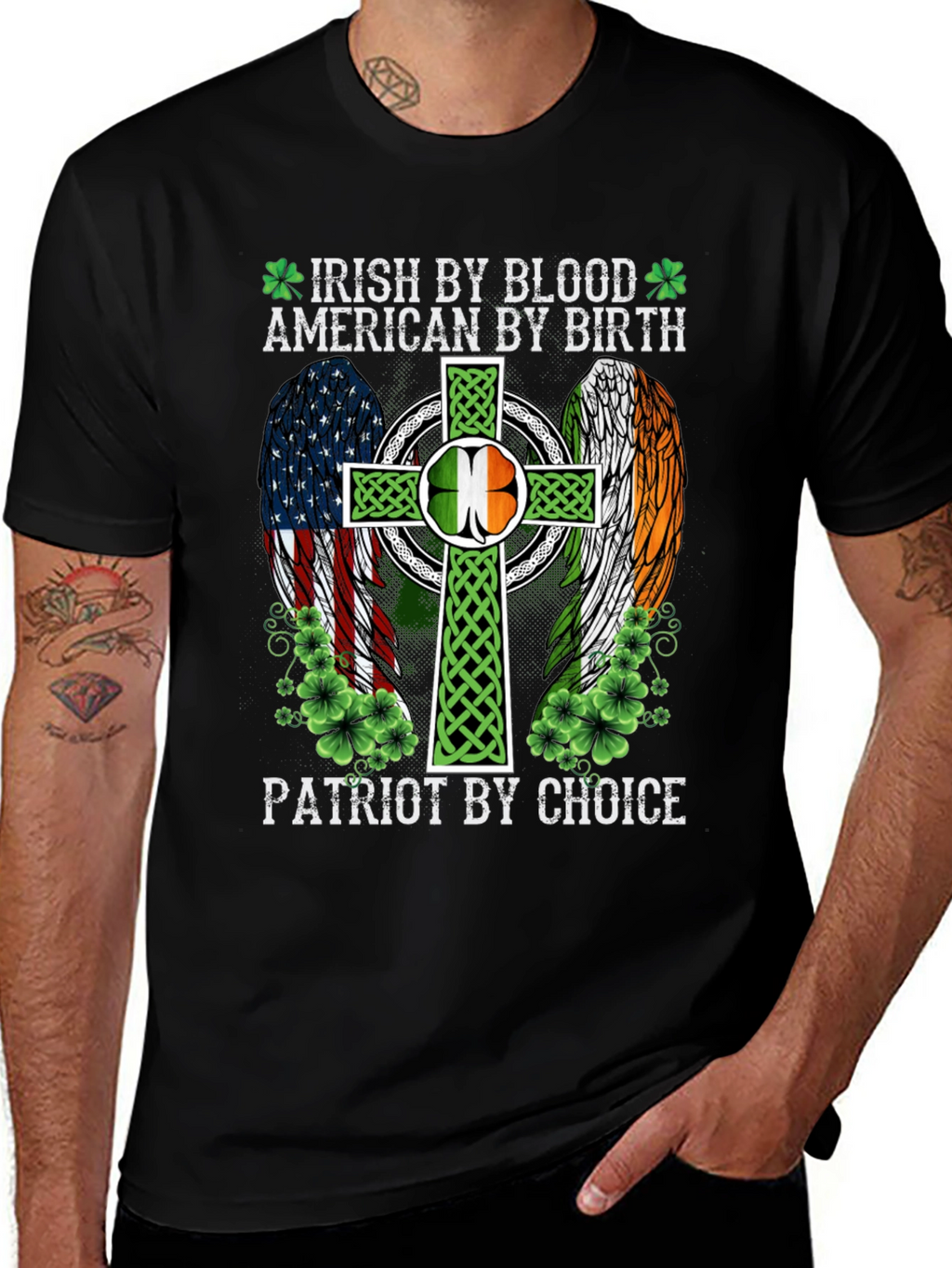Camiseta Irlandesa Americana Patriota