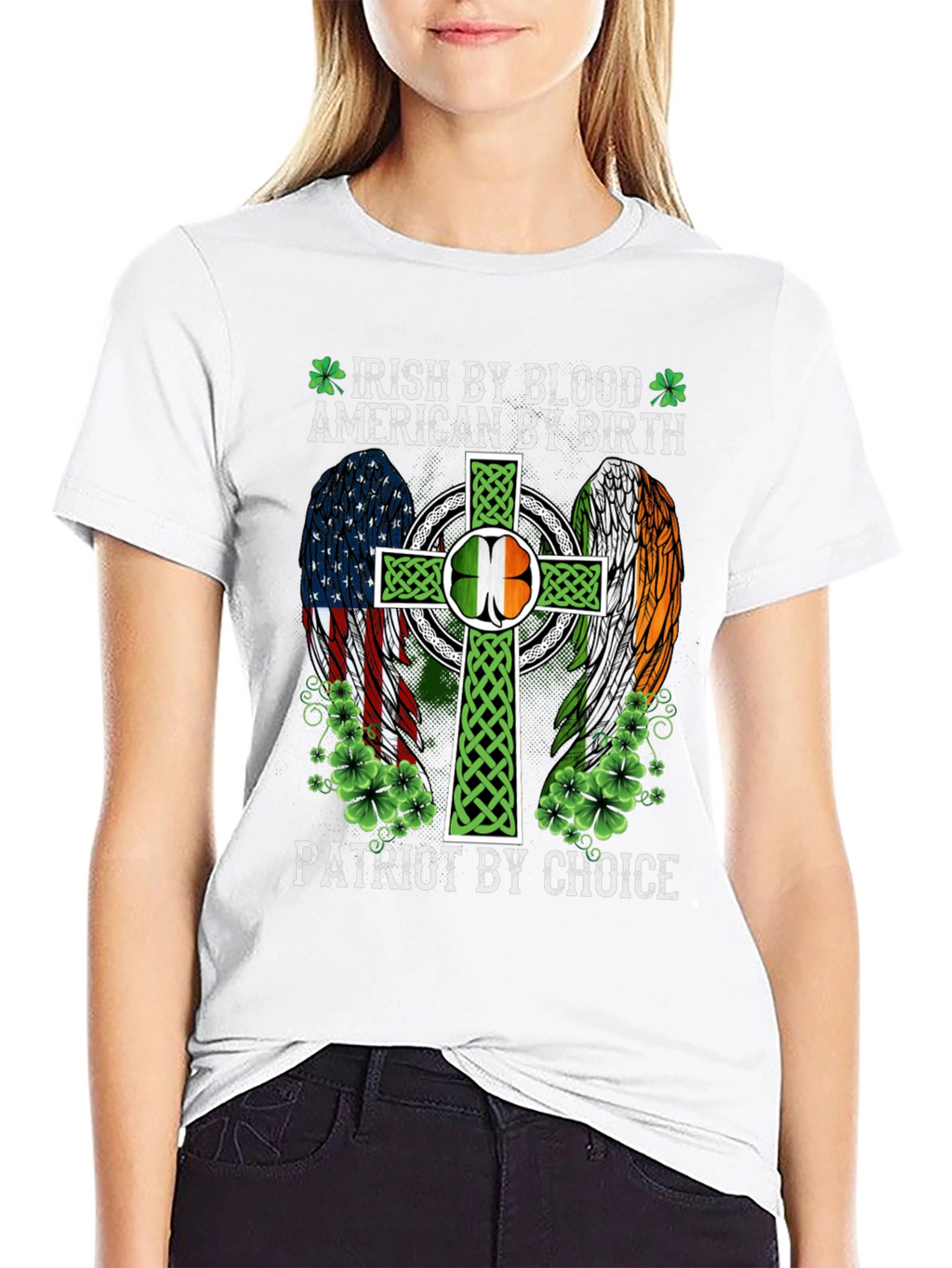 Camiseta Irlandesa Americana Patriota