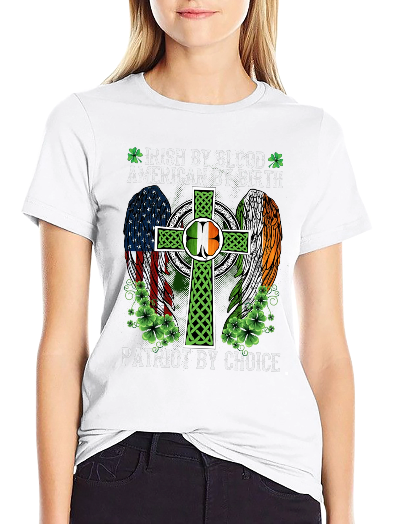 Camiseta Irlandesa Americana Patriota