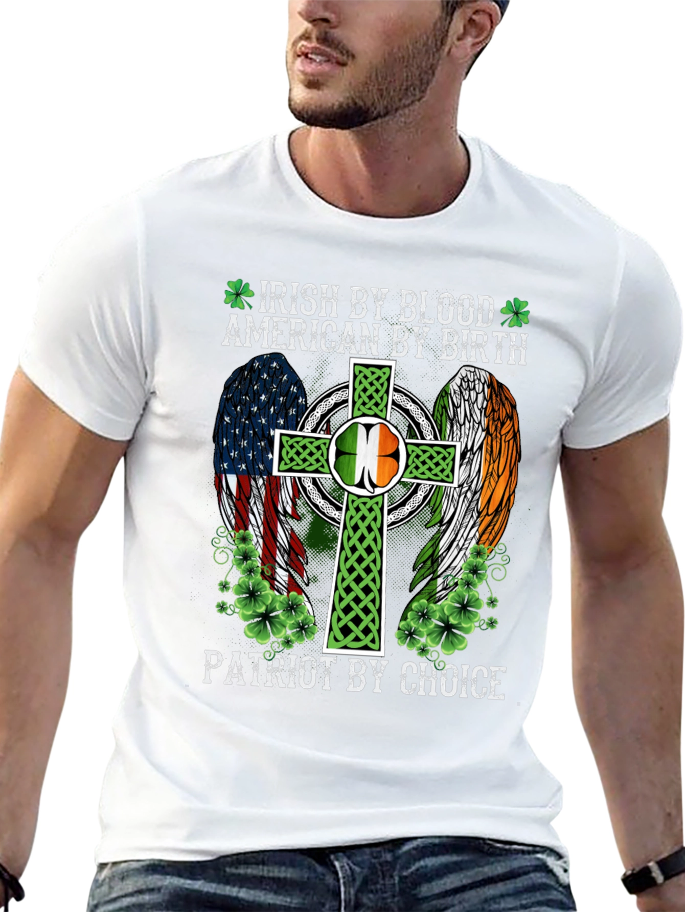 Camiseta Irlandesa Americana Patriota