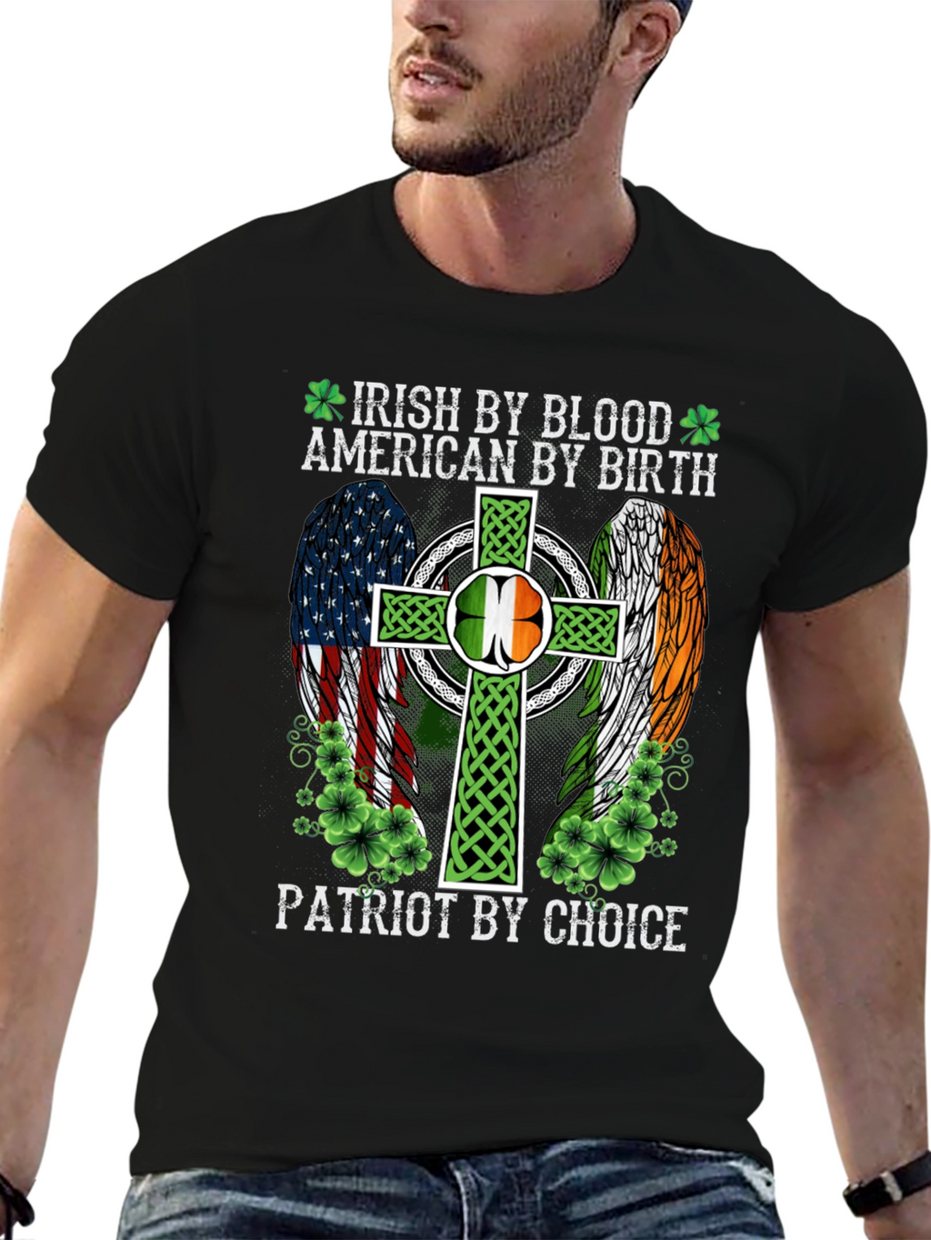 Camiseta Irlandesa Americana Patriota