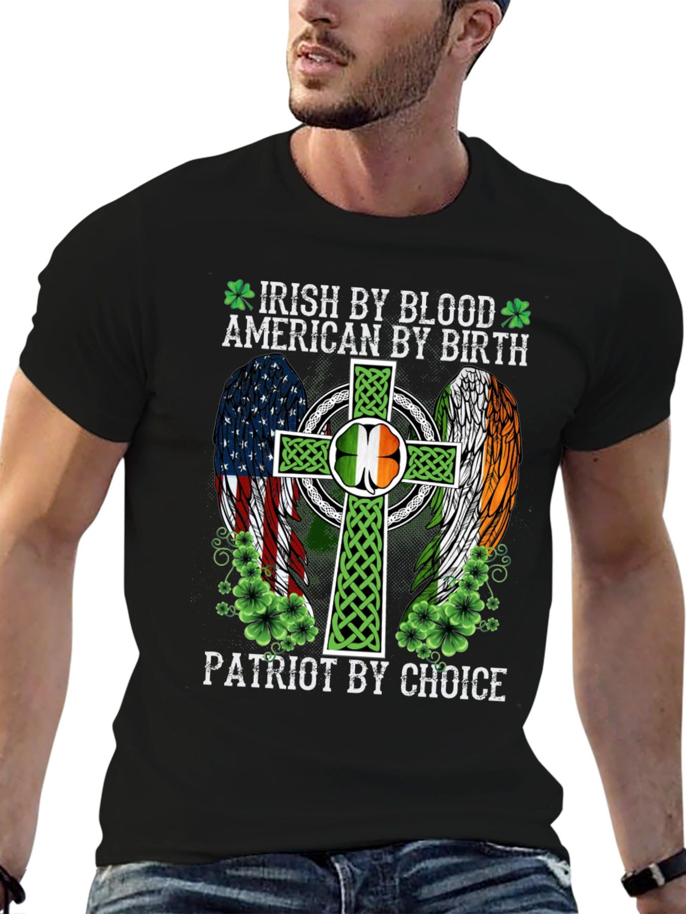 Camiseta Irlandesa Americana Patriota