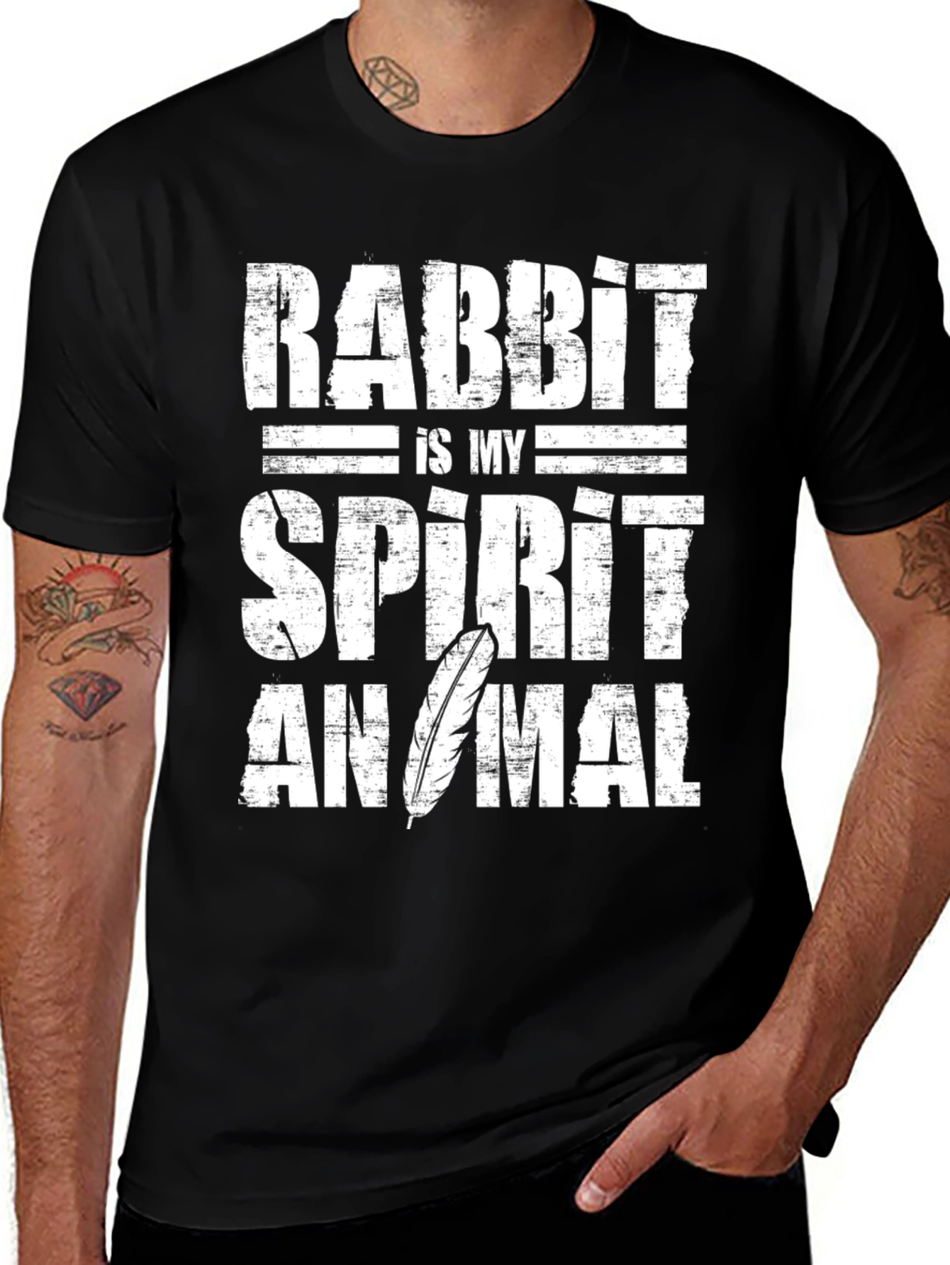 Camiseta Conejo es mi animal espiritual - Algodón suave