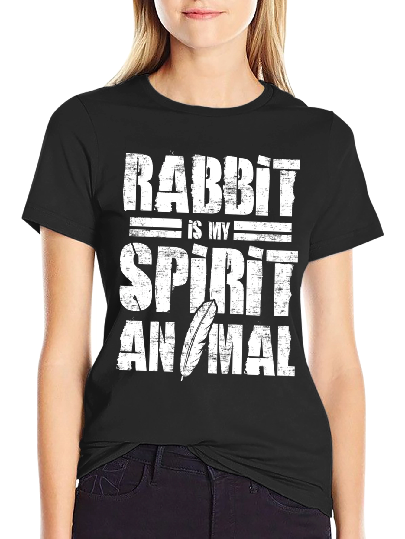 Camiseta Conejo es mi animal espiritual - Algodón suave