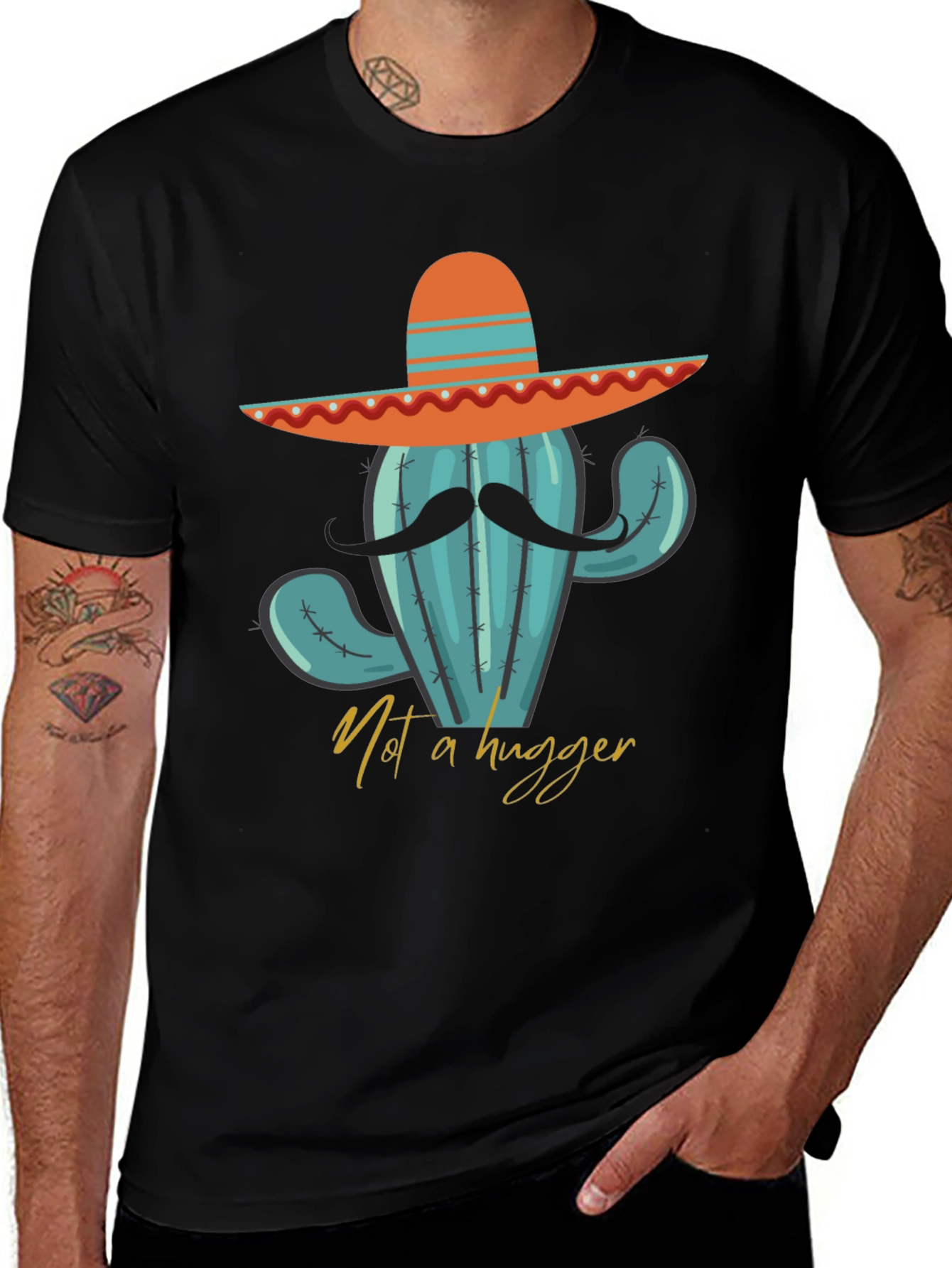 Camiseta Cactus con Sombrero - ¡No soy abrazador!