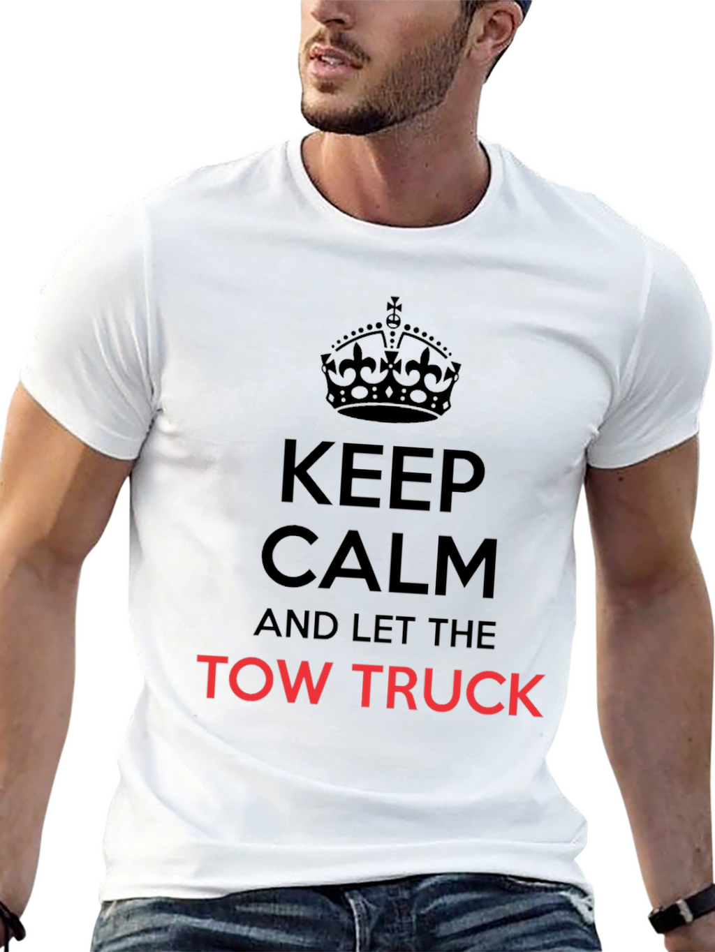 Camiseta Keep Calm Tow Truck