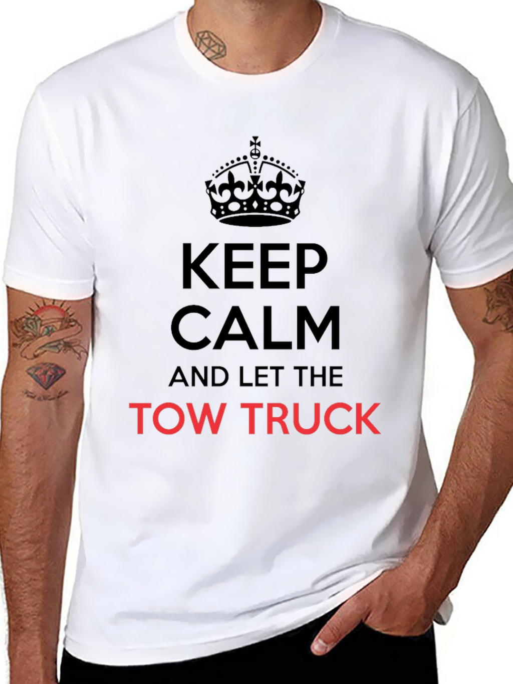 Camiseta Keep Calm Tow Truck