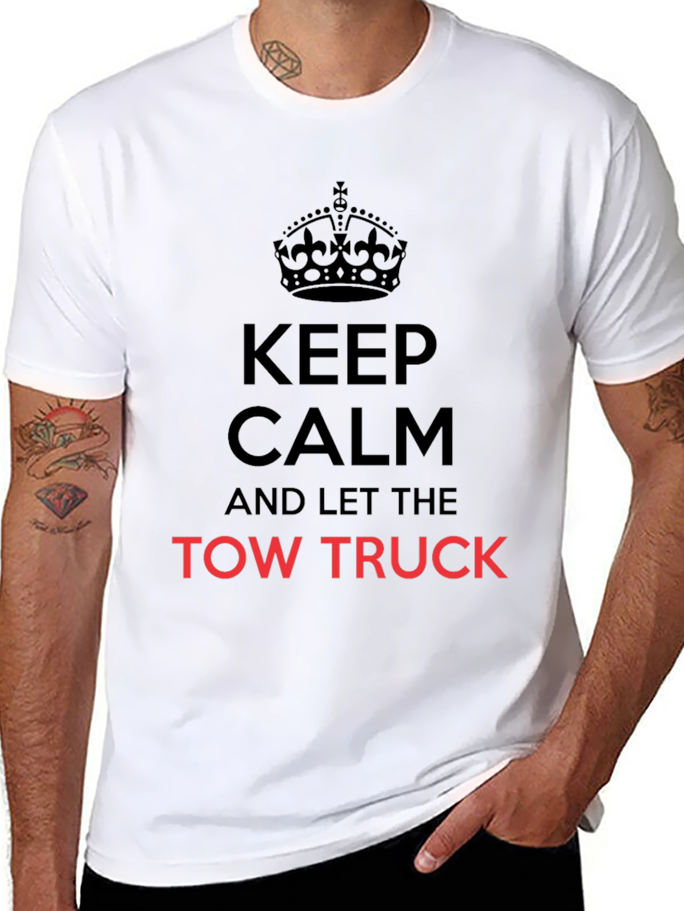 Camiseta Keep Calm Tow Truck
