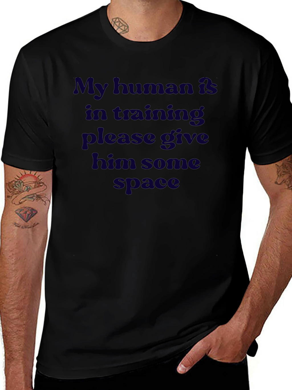 Camiseta Hombre Mi Humano En Entrenamiento