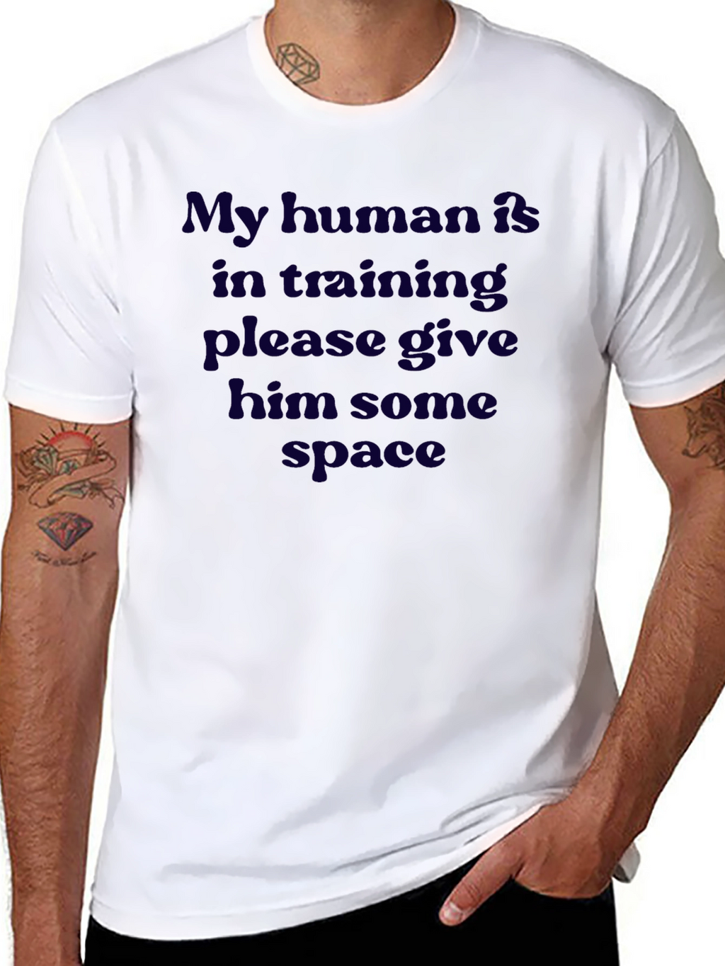 Camiseta Hombre Mi Humano En Entrenamiento