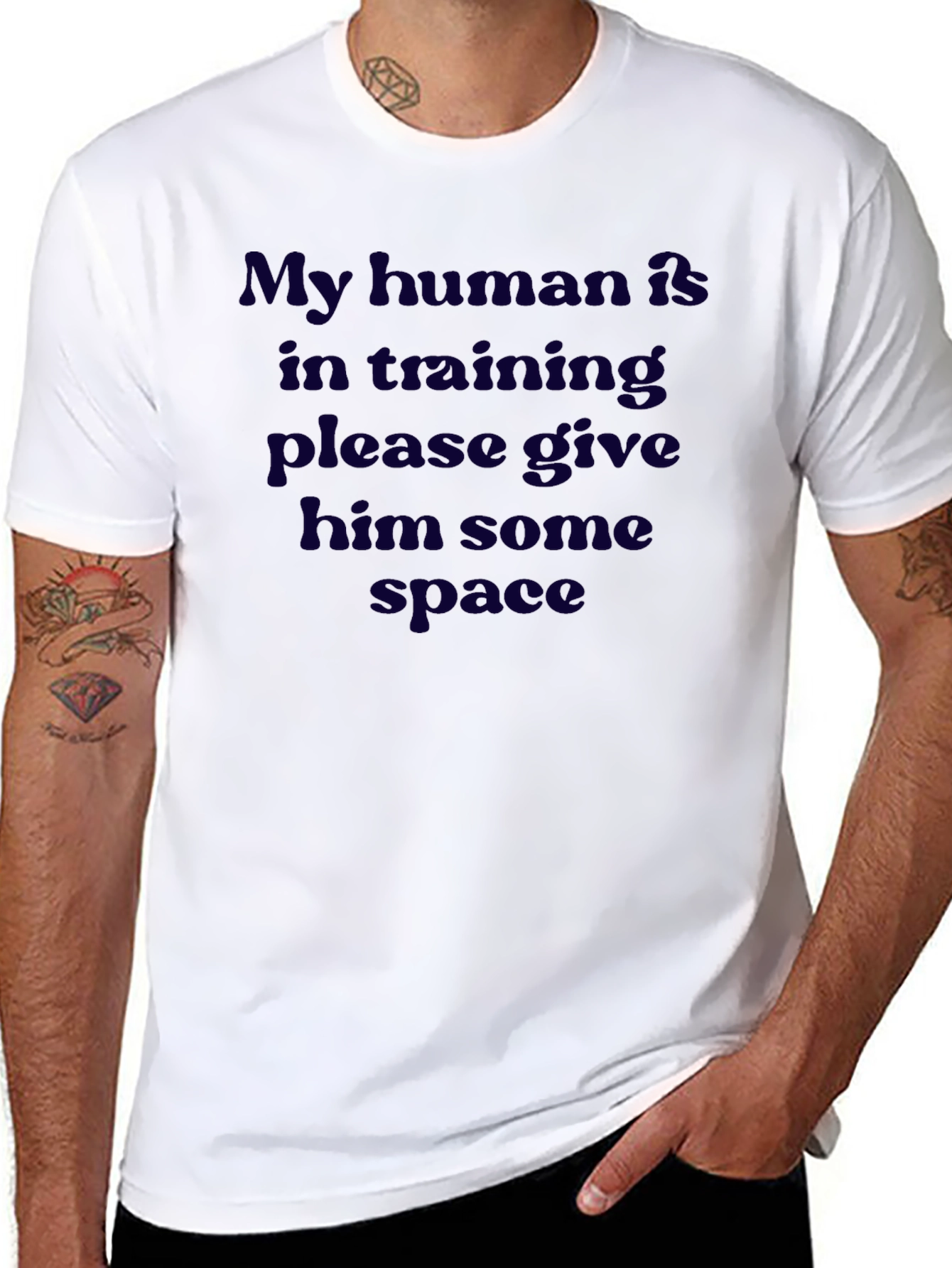 Camiseta Hombre Mi Humano En Entrenamiento