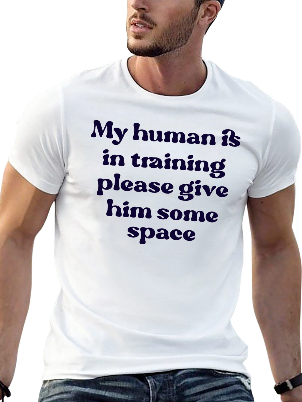 Camiseta Hombre Mi Humano En Entrenamiento