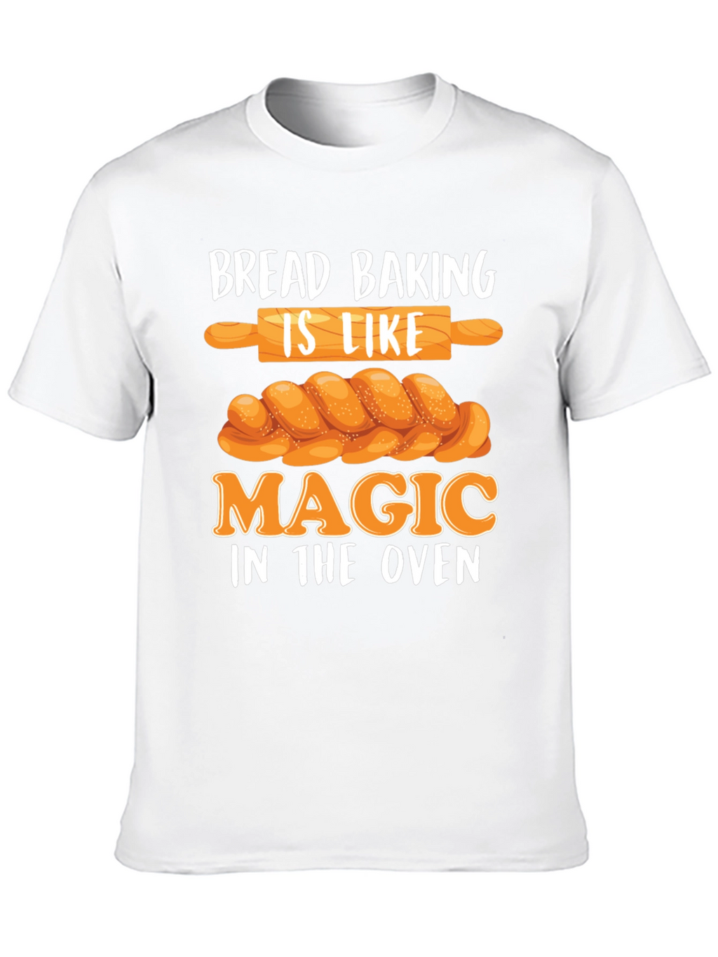 Camiseta Negra Bread Baking is Like Magic