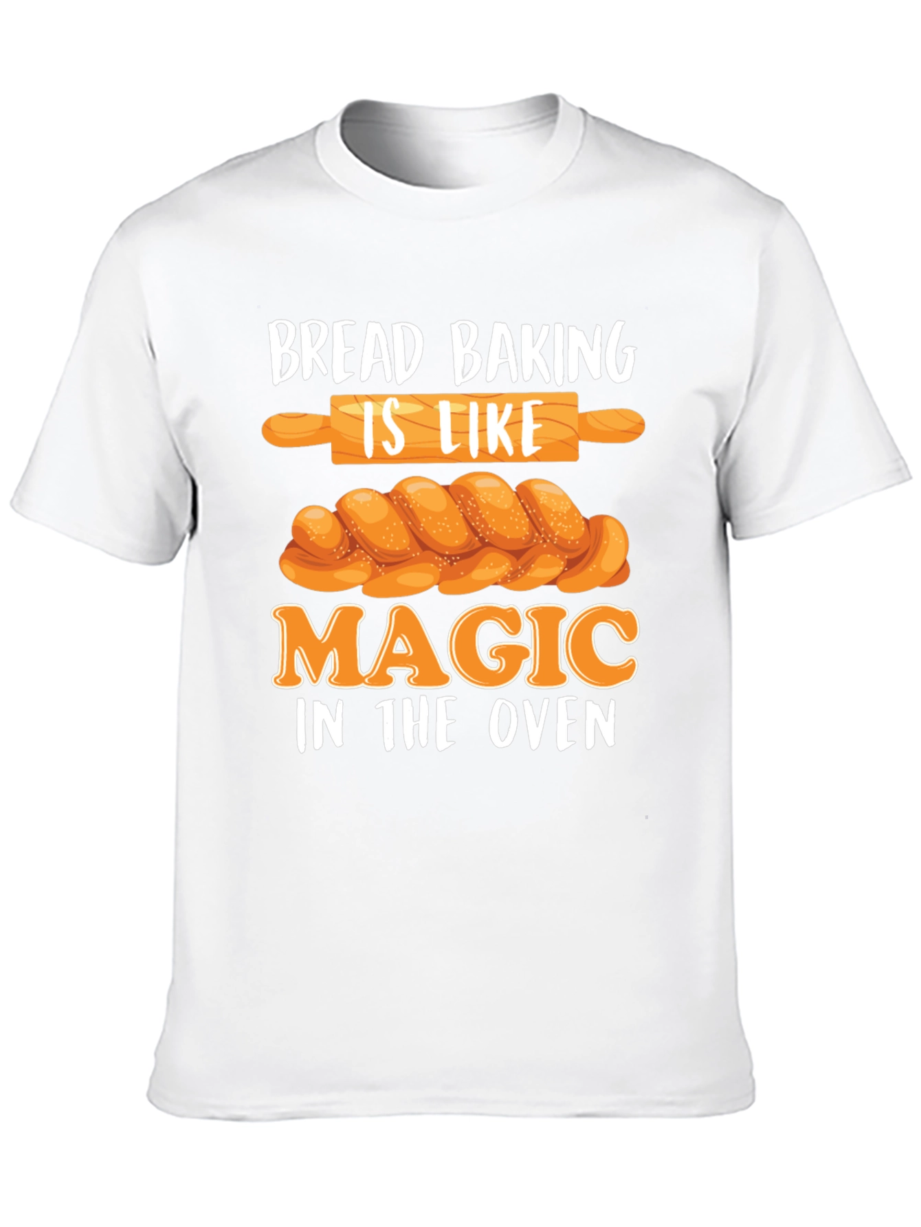 Camiseta Negra Bread Baking is Like Magic