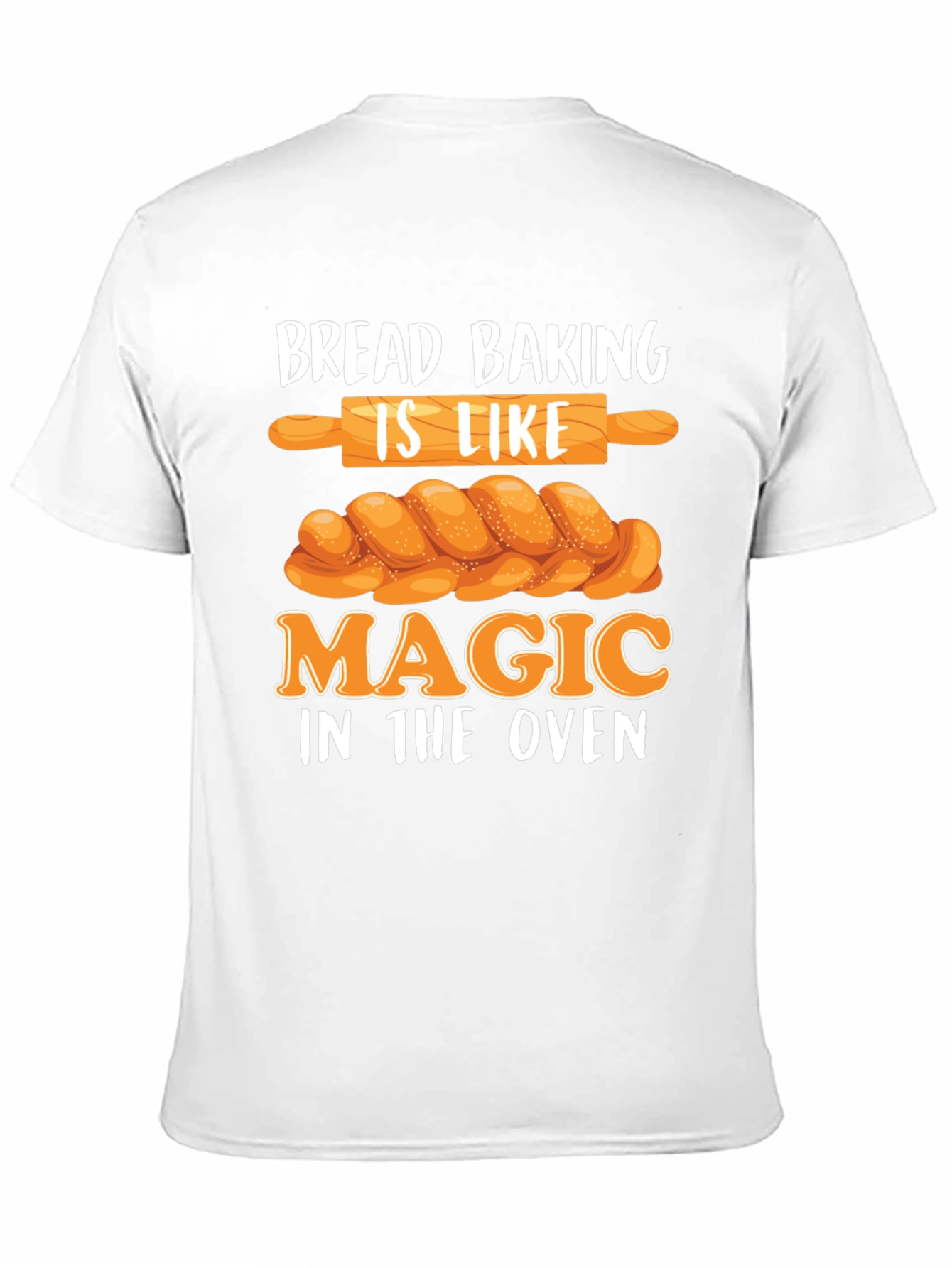 Camiseta Negra Bread Baking is Like Magic