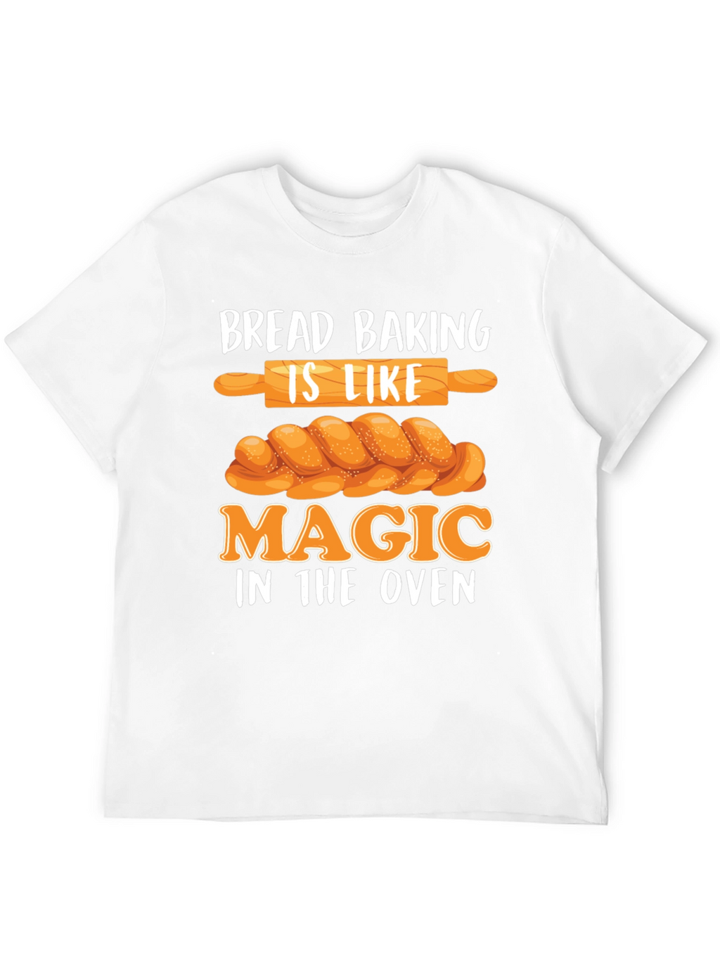 Camiseta Negra Bread Baking is Like Magic