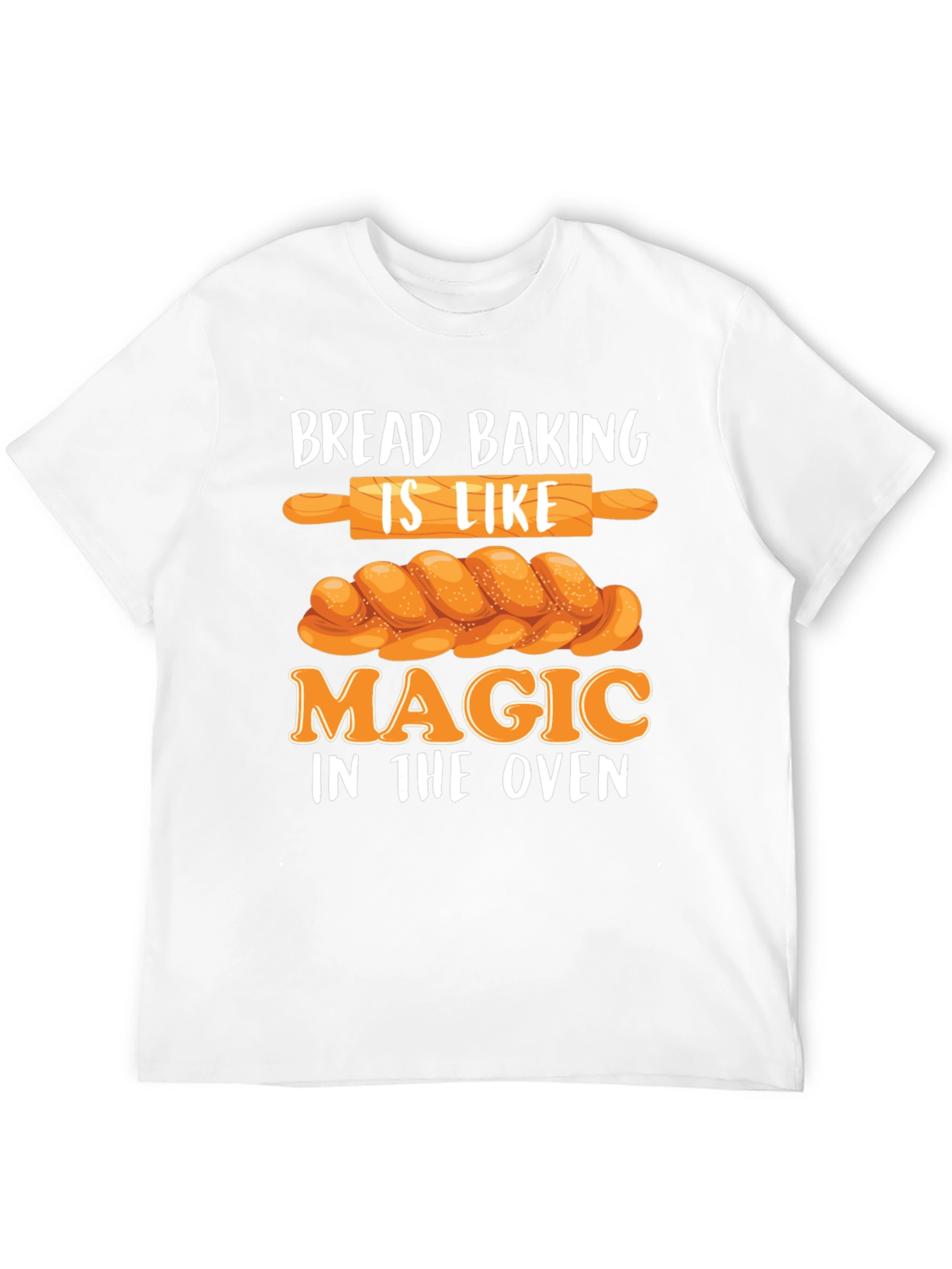 Camiseta Negra Bread Baking is Like Magic