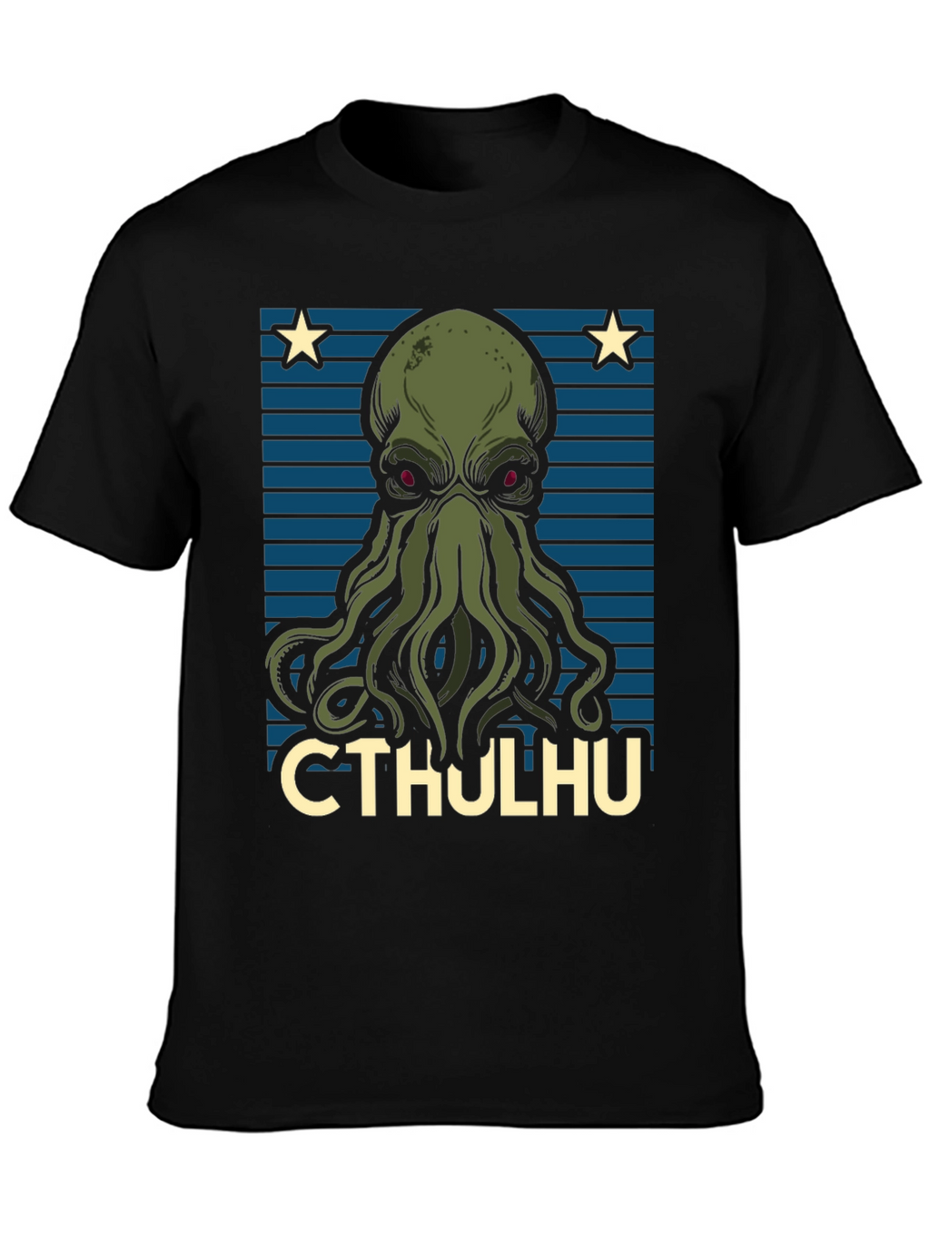 Camiseta Hombre Cthulhu Diseño Gráfico Original