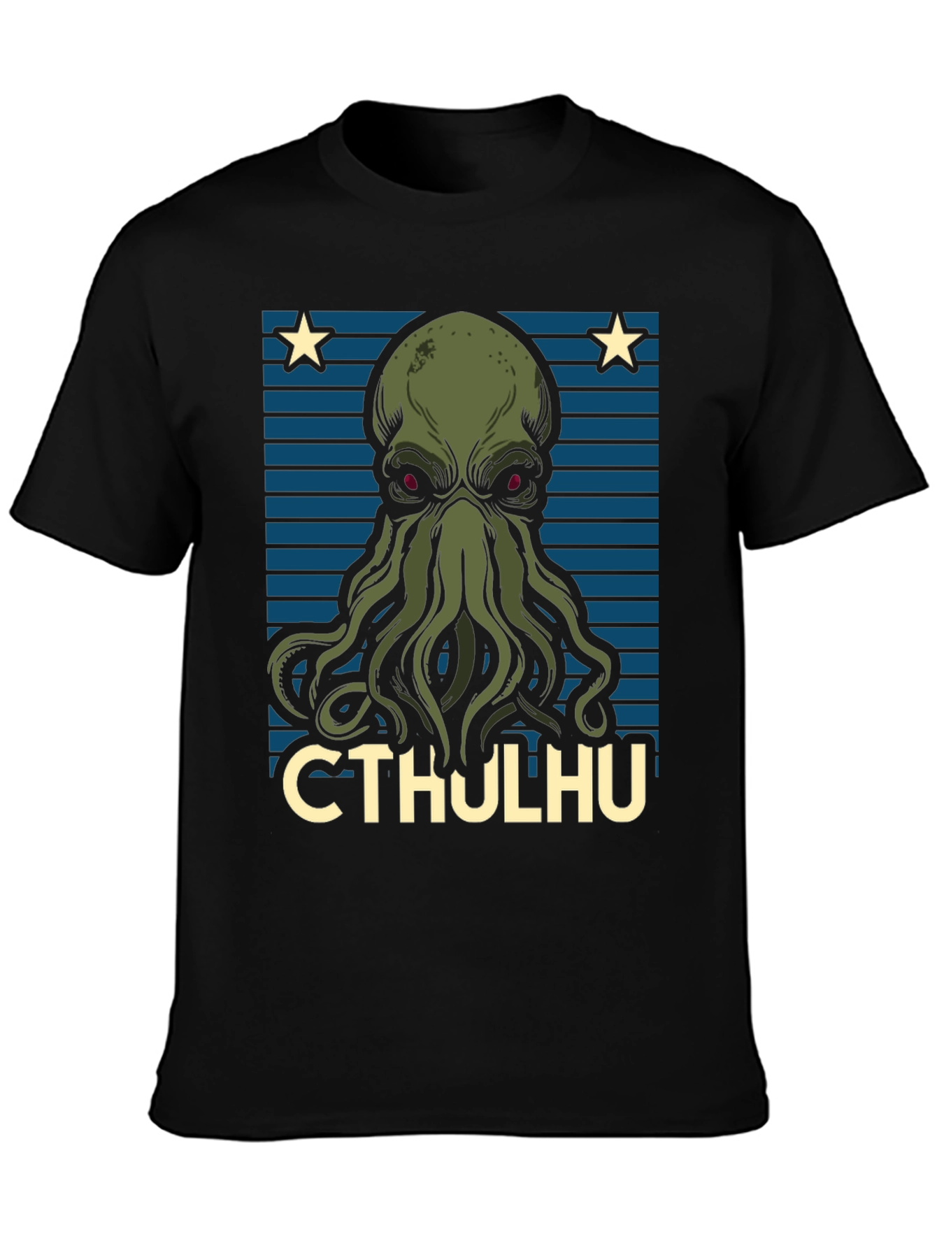 Camiseta Hombre Cthulhu Diseño Gráfico Original