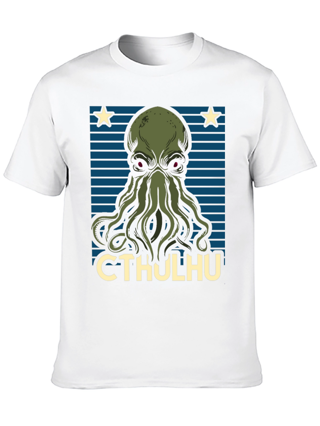 Camiseta Hombre Cthulhu Diseño Gráfico Original