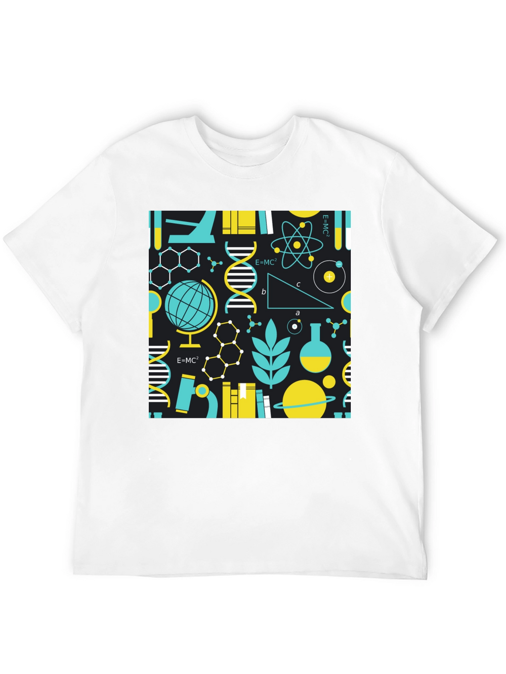 Camiseta Negra con Diseño de Ciencia