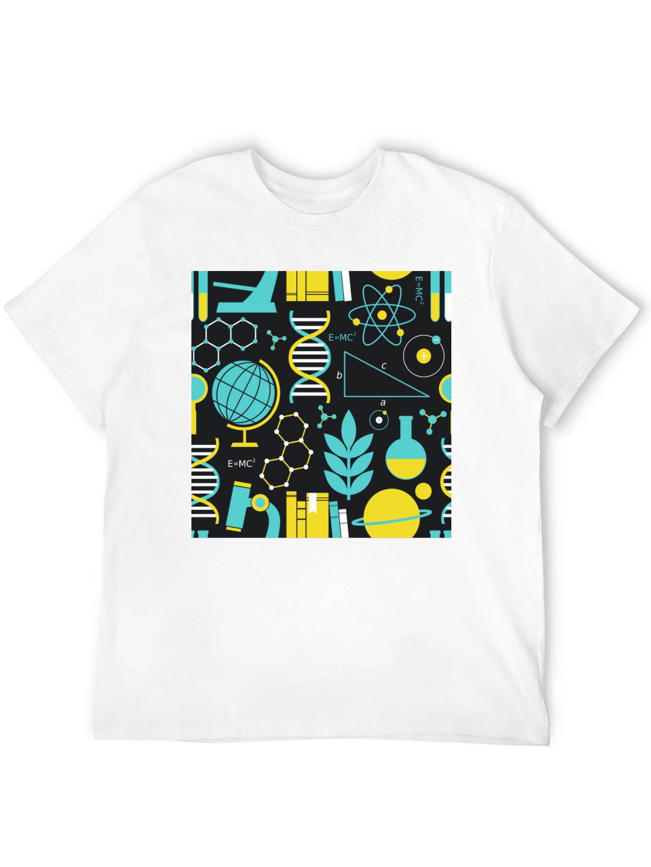 Camiseta Negra con Diseño de Ciencia