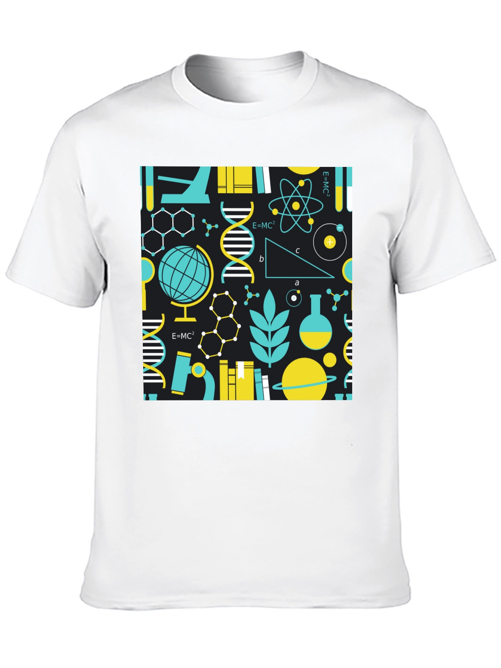 Camiseta Negra con Diseño de Ciencia