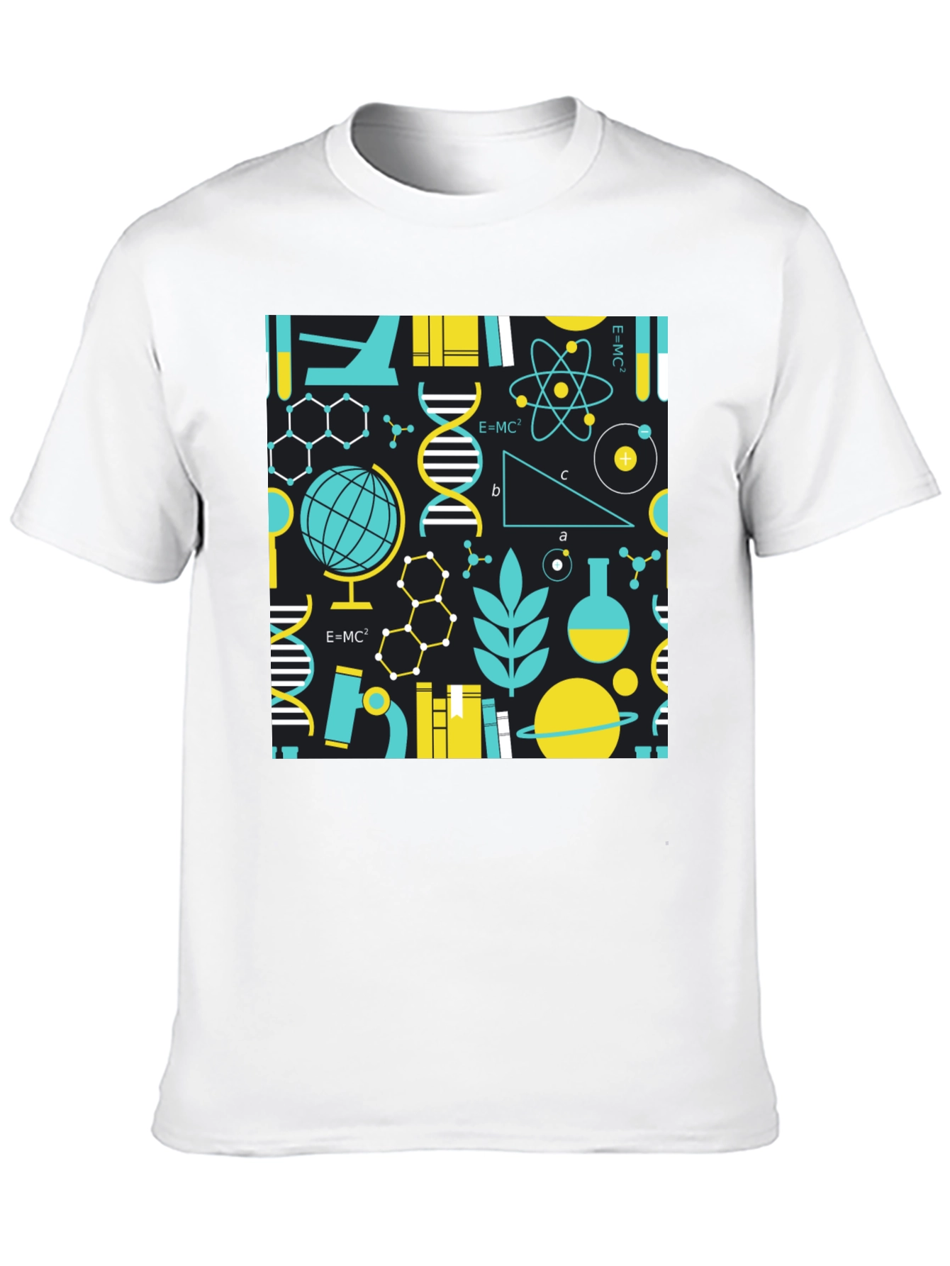 Camiseta Negra con Diseño de Ciencia