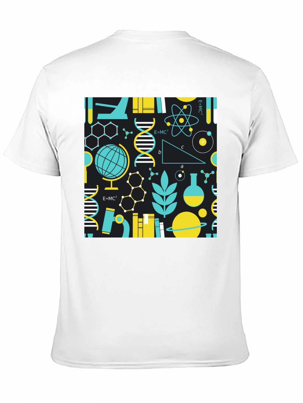 Camiseta Negra con Diseño de Ciencia