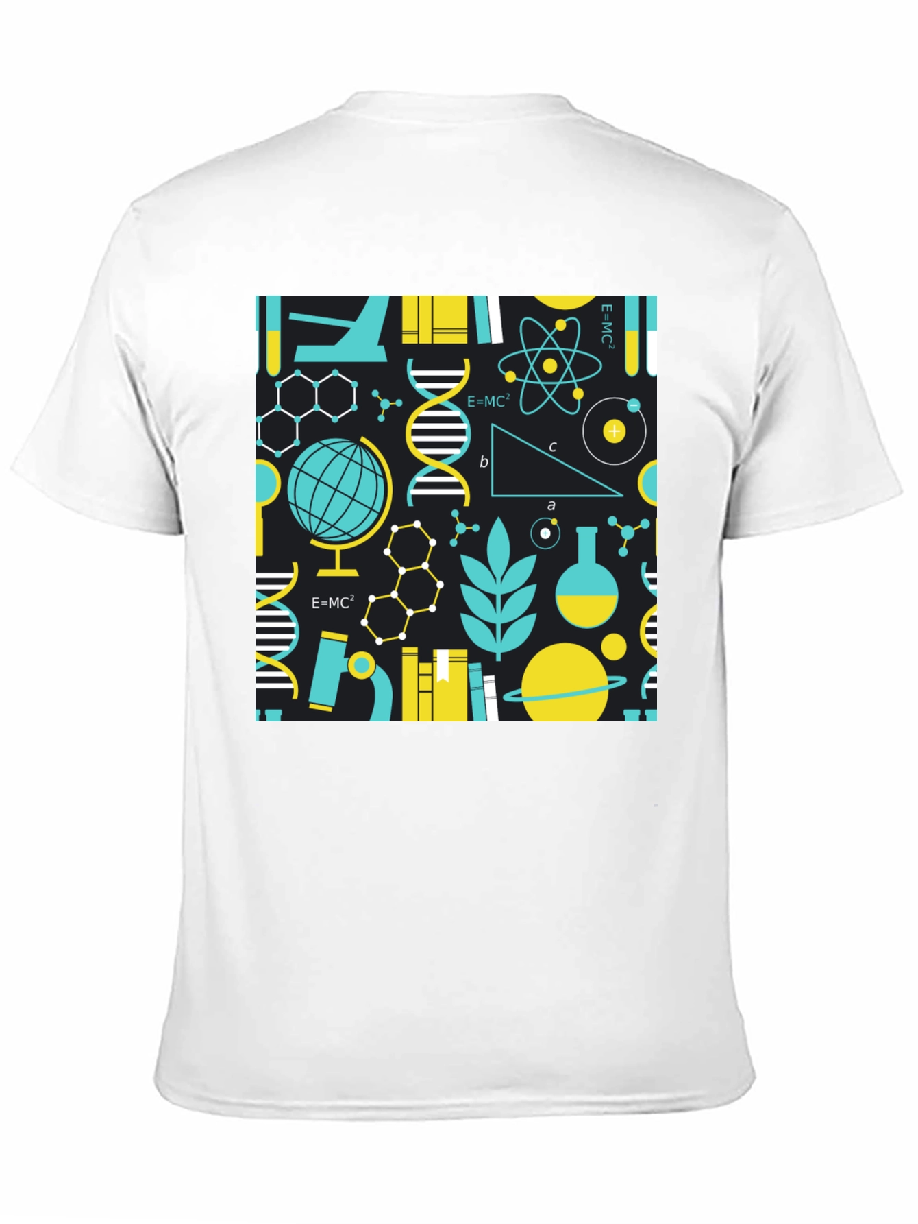 Camiseta Negra con Diseño de Ciencia
