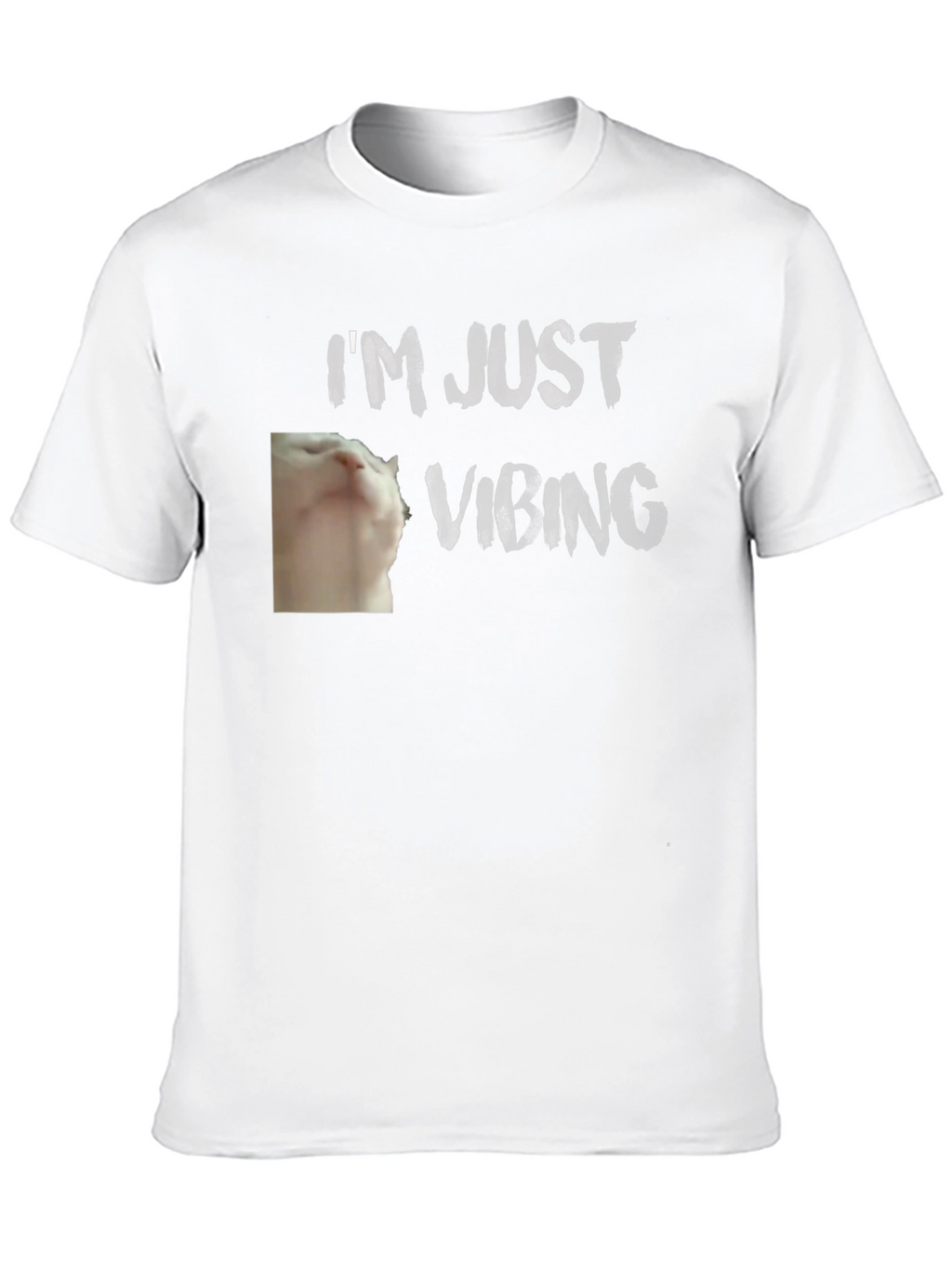 Camiseta Negra - Gato Vibeando