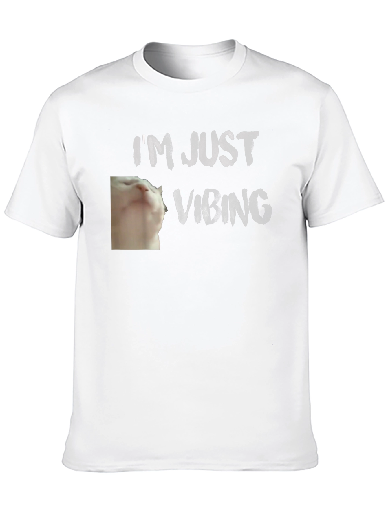 Camiseta Negra - Gato Vibeando