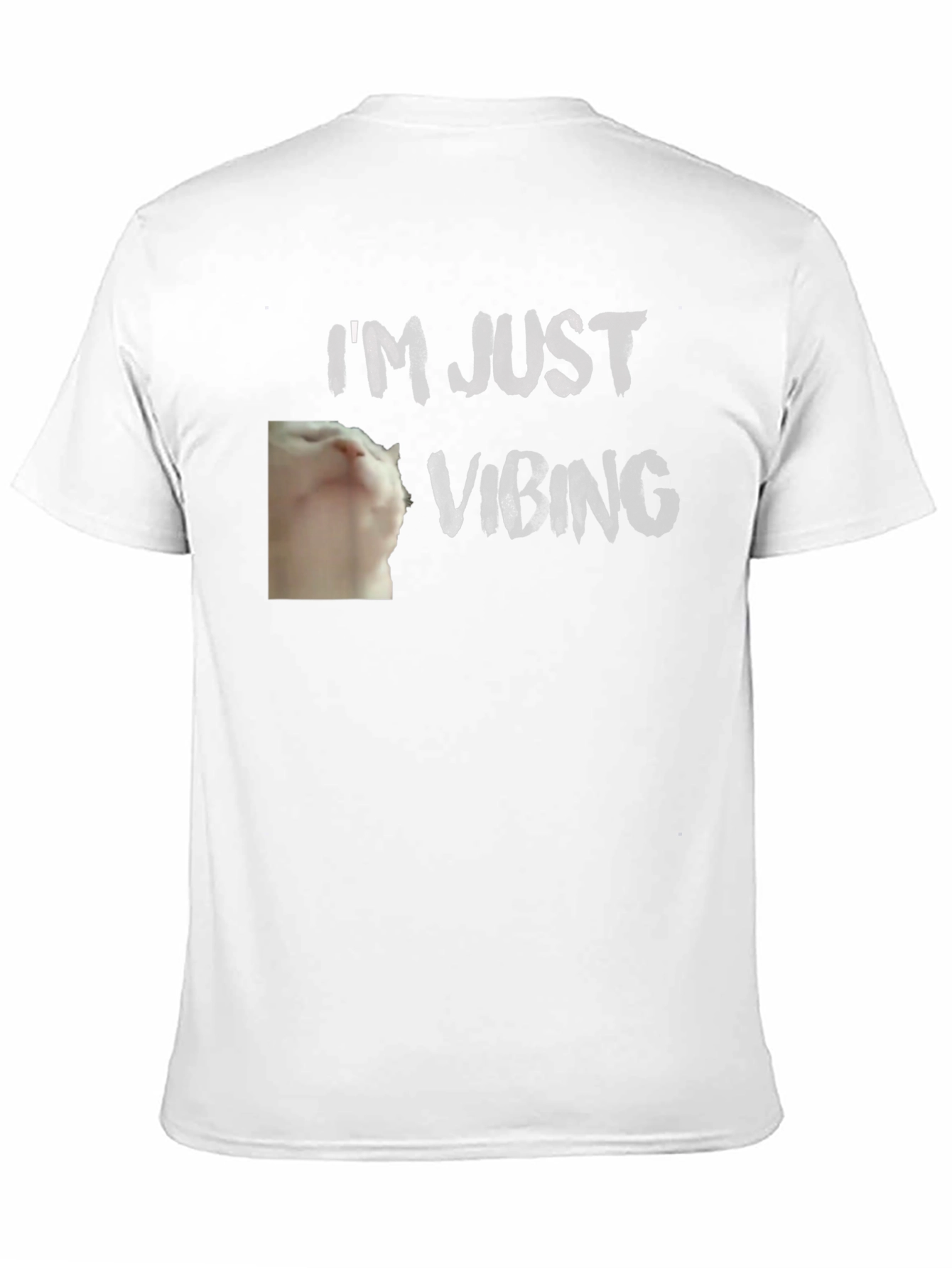 Camiseta Negra - Gato Vibeando