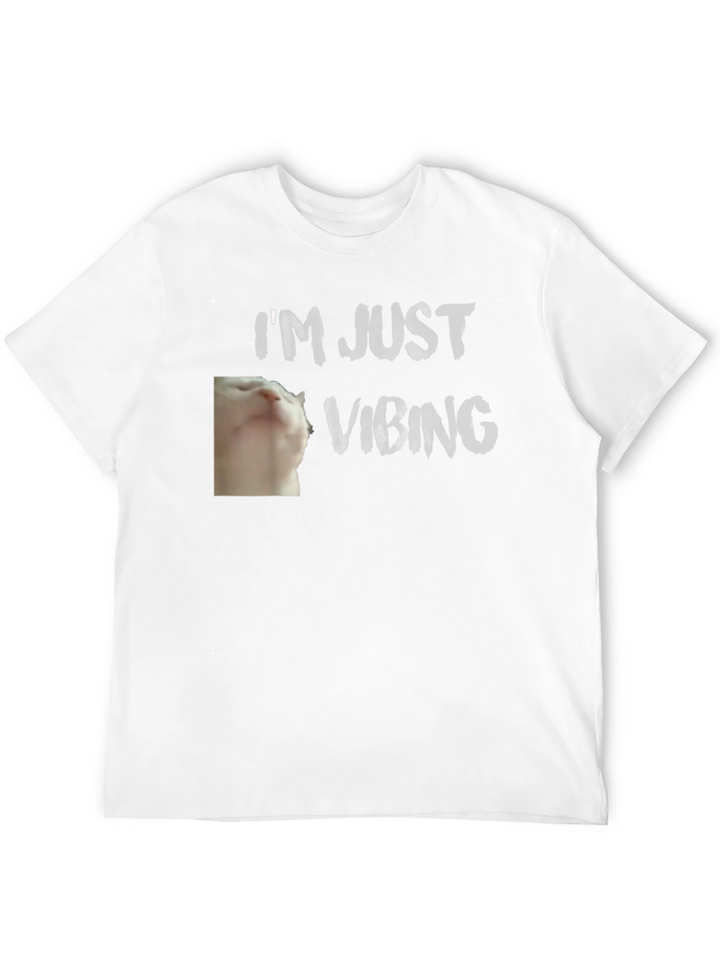 Camiseta Negra - Gato Vibeando