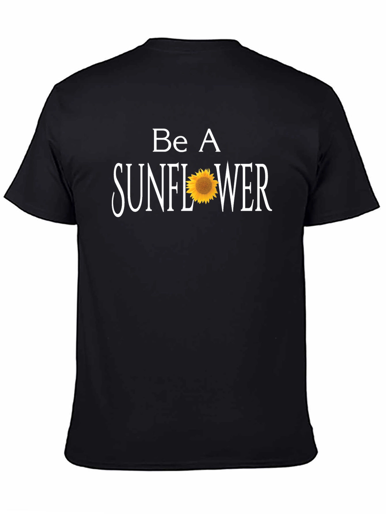 Camiseta Negra Be A Sunflower para Hombre