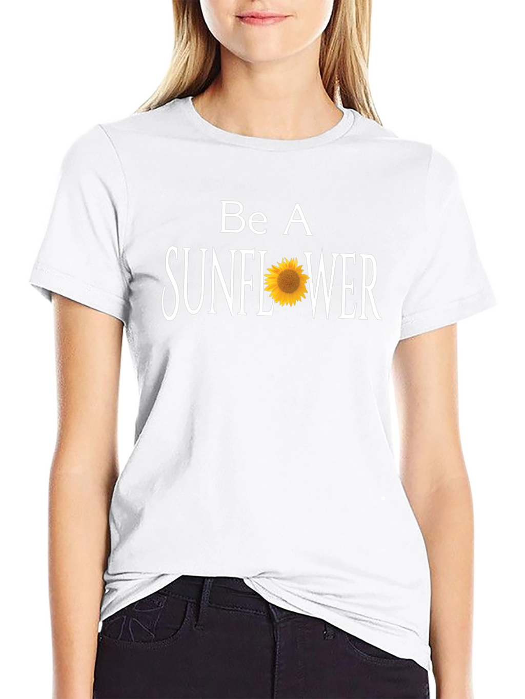 Camiseta Negra Be A Sunflower para Hombre